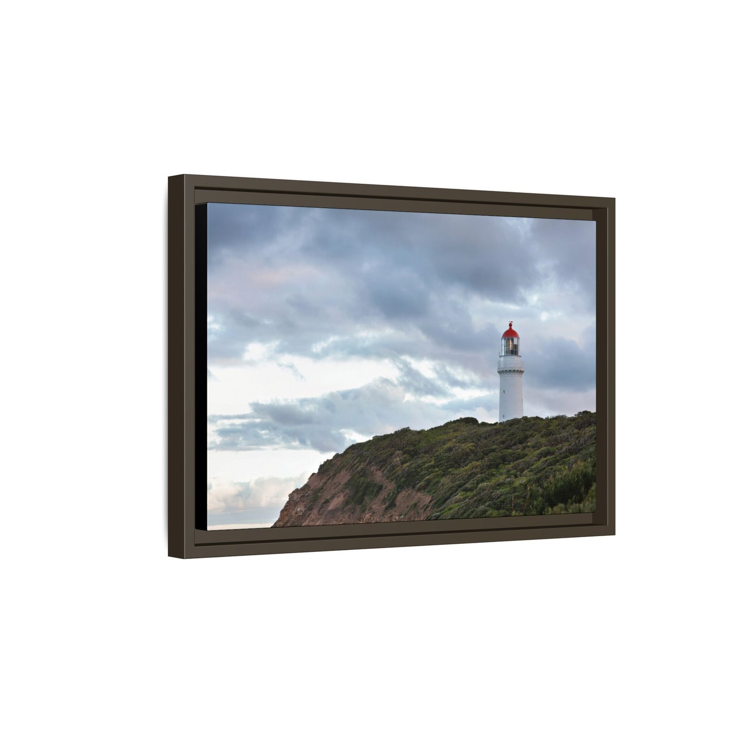 Cape Schank Lighthouse on a Winter Morning 6287 - Framed Canvas Print