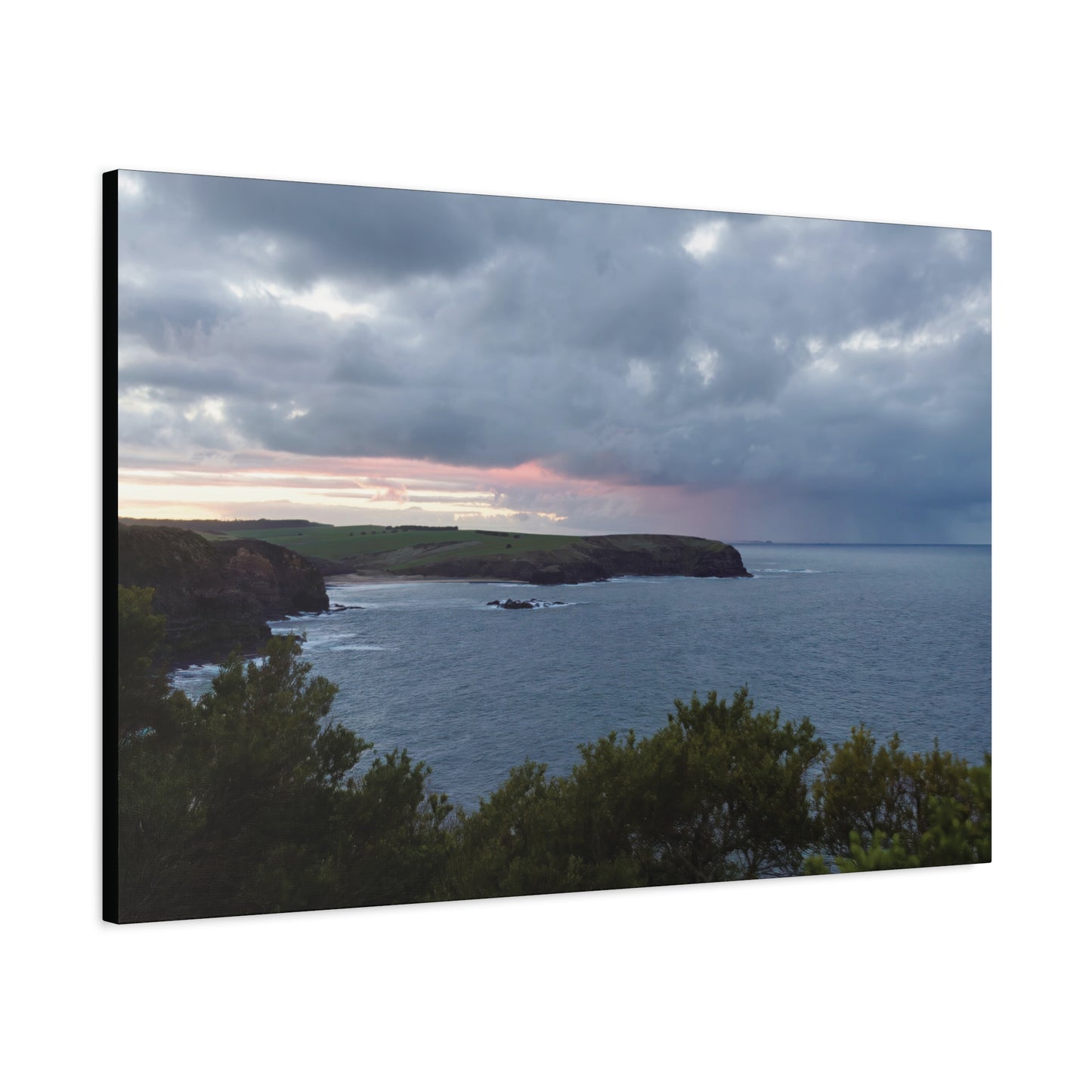 Bushrangers Bay Sunrise 6233: Winter Serenity and Coastal Beauty - Thick Matte Canvas Print