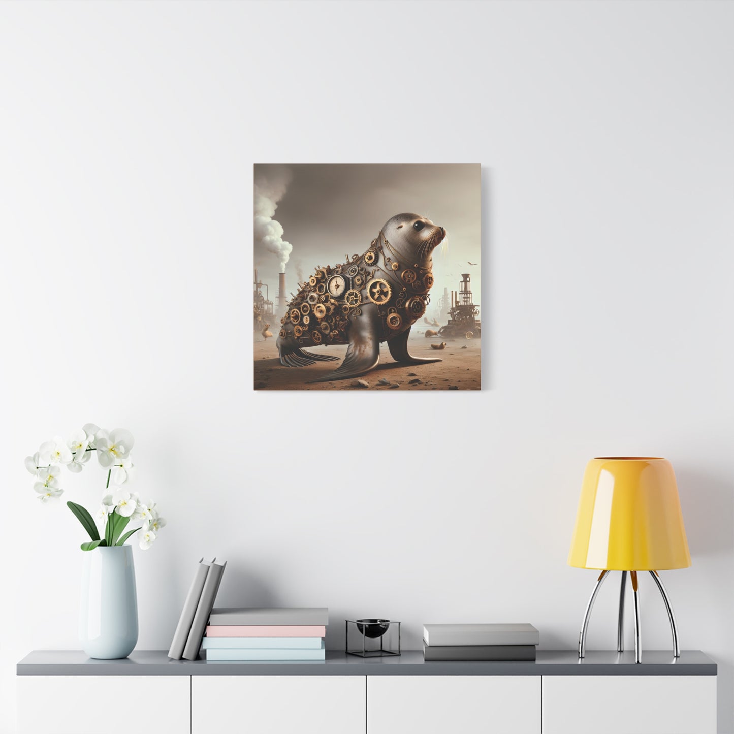 Steampunk Seal 7 - Wall Art