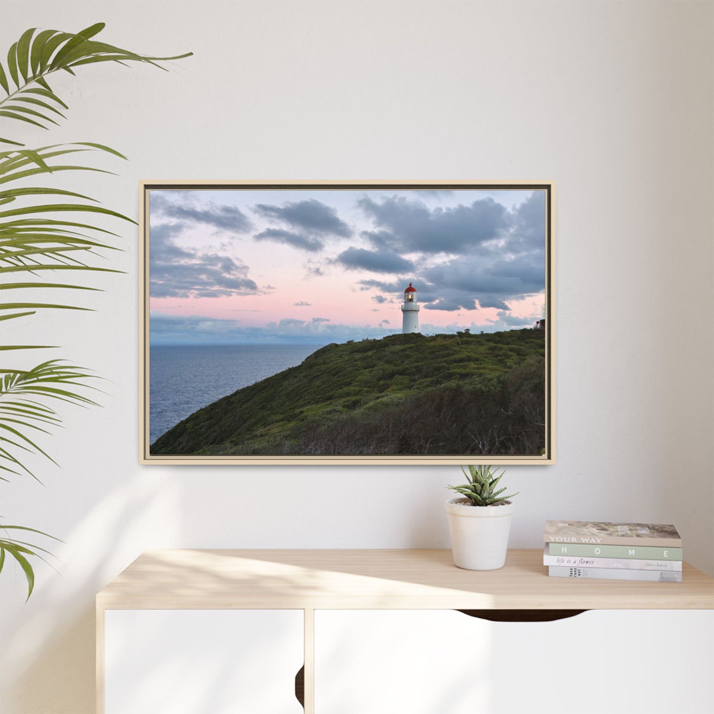 Cape Schank Lighthouse at Sunrise in Winter [6228] | Framed Canvas