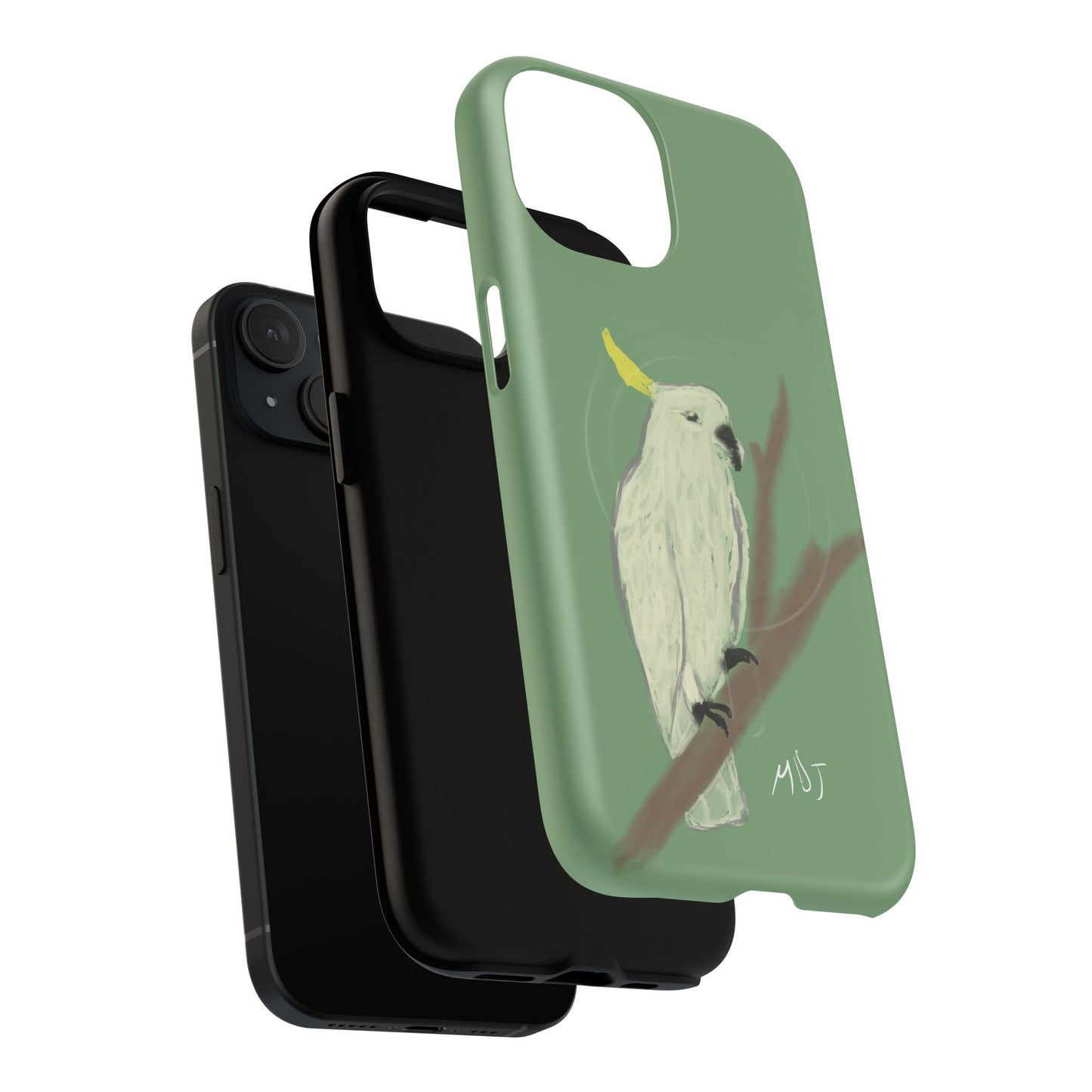 Cockatoo Charm - Tough Magnetic Case (MagSafe® Compatible)