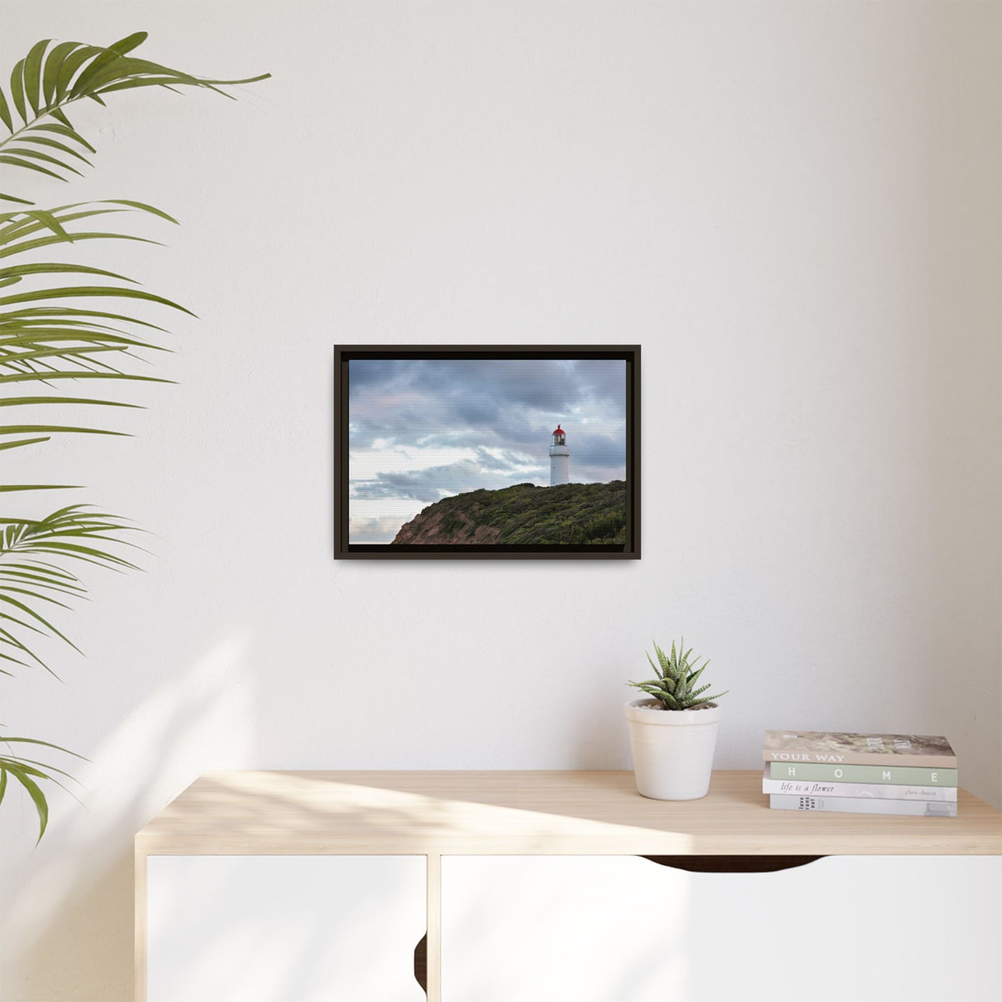 Cape Schank Lighthouse on a Winter Morning 6287 - Framed Canvas Print