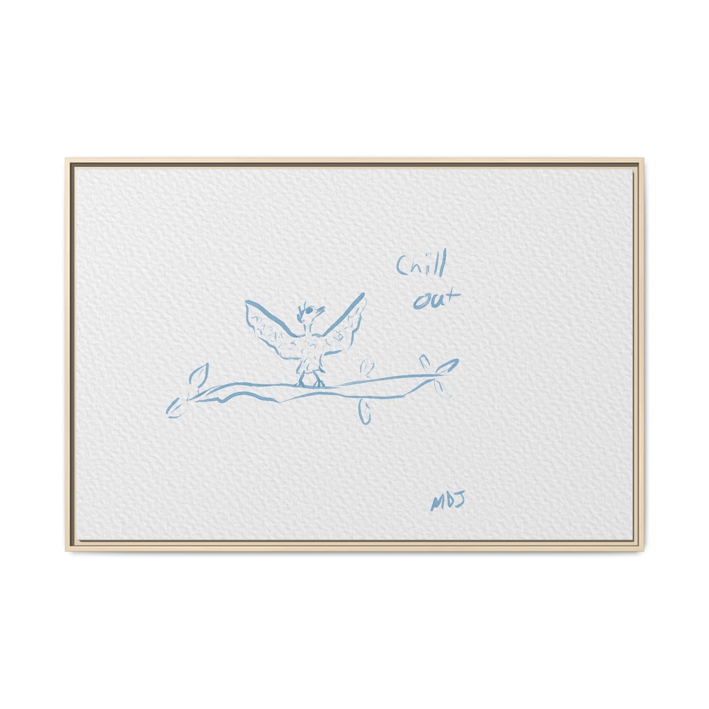 Chill Out Bird | The Framed Canvas Deployment
