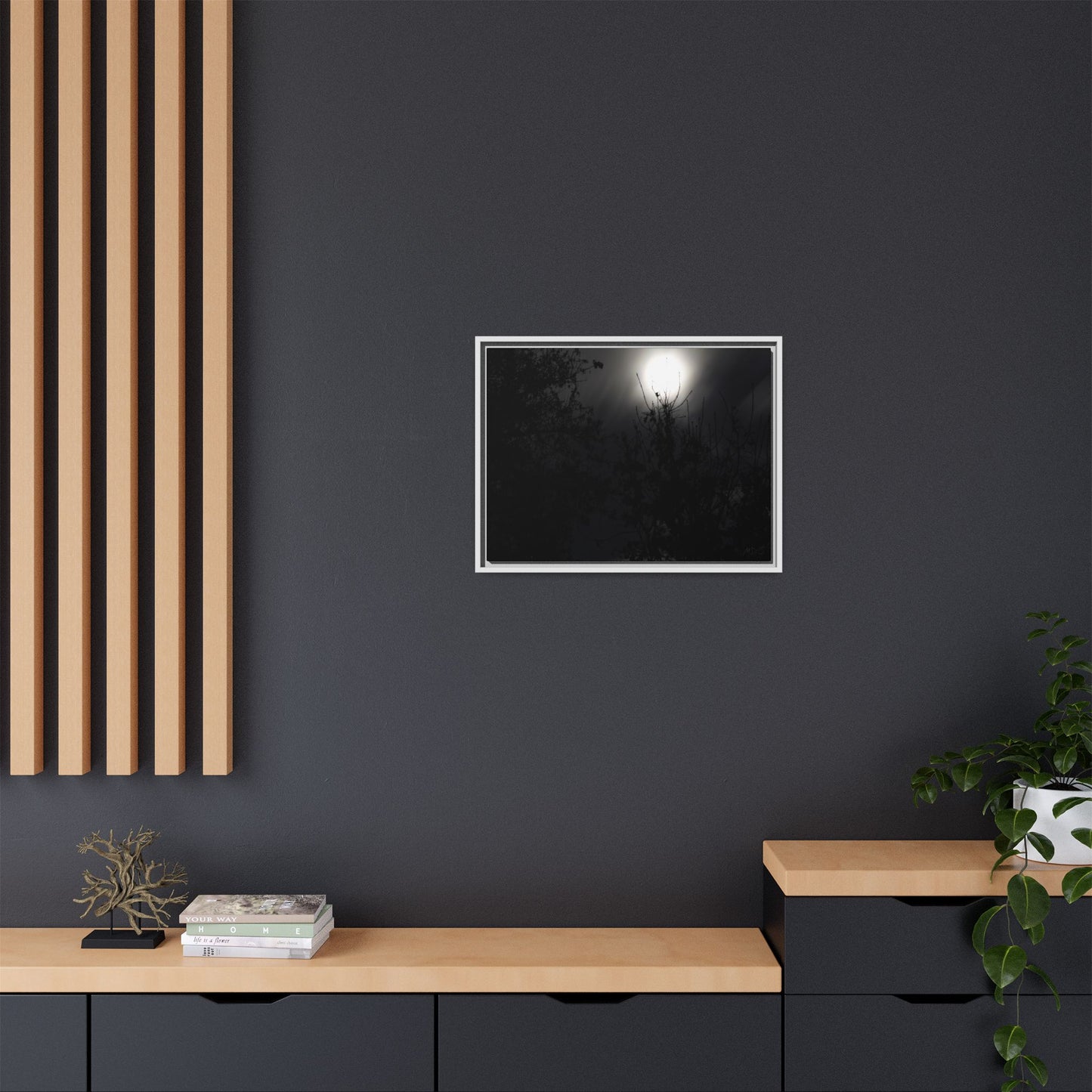 A Dance of Shadows Beneath the Moonlight [28] | Framed Canvas