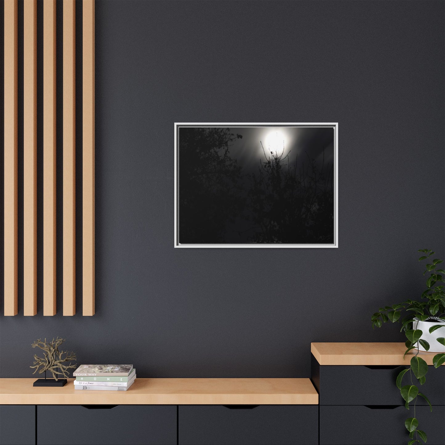 A Dance of Shadows Beneath the Moonlight [28] | Framed Canvas