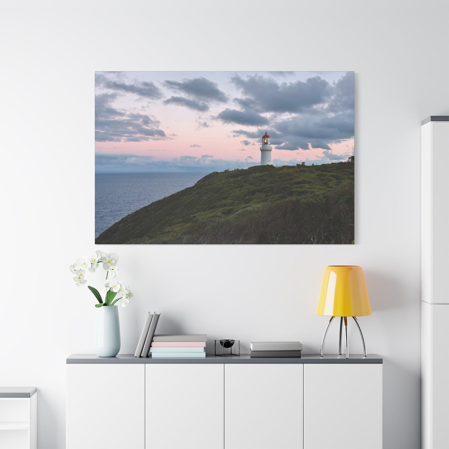 Cape Schank Lighthouse at Sunrise in Winter 6228 - Thick Matte Canvas Print