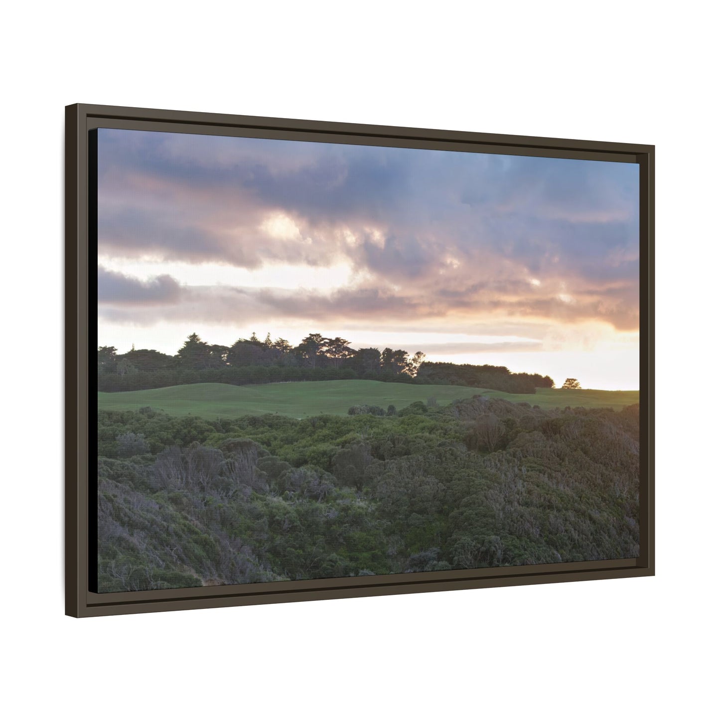 Winter Sunrise on the Mornington Peninsula 6268 - Thick Matte Canvas Print, Framed