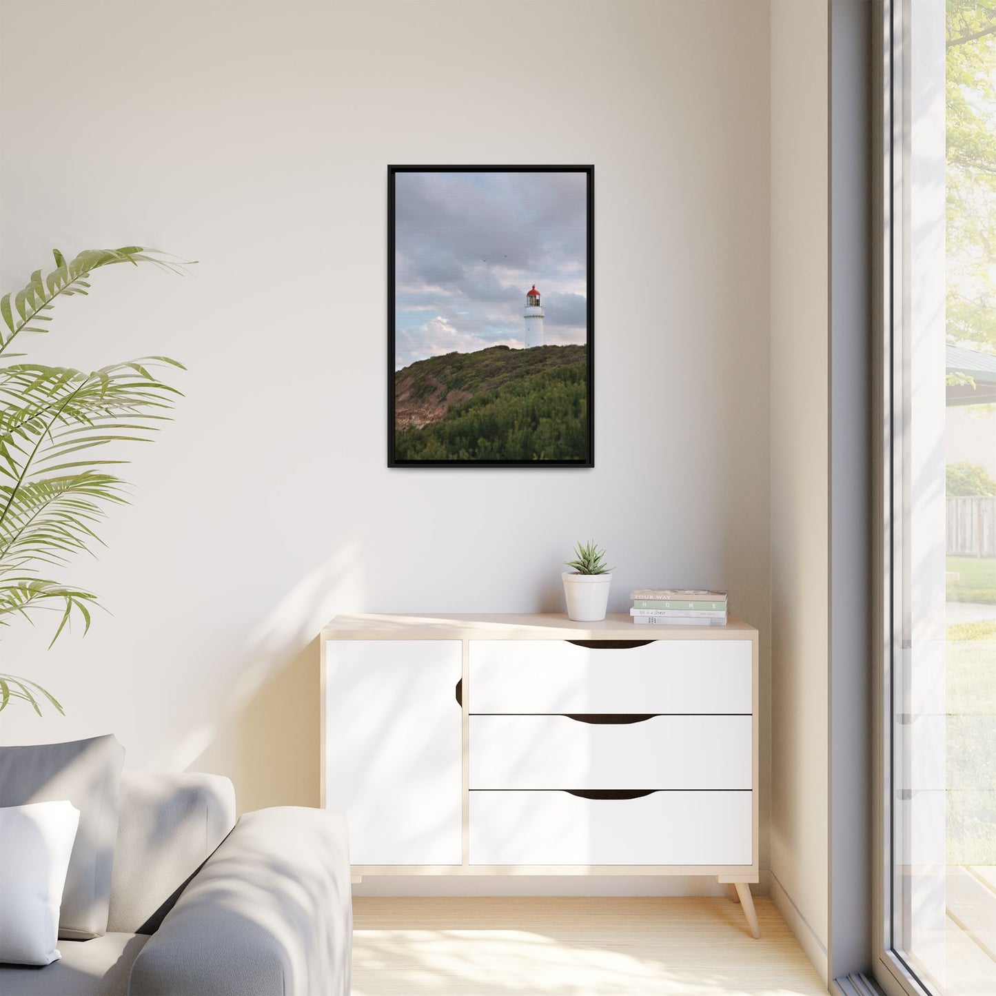 Cape Schank Lighthouse in Winter Light [6286] | Framed Canvas