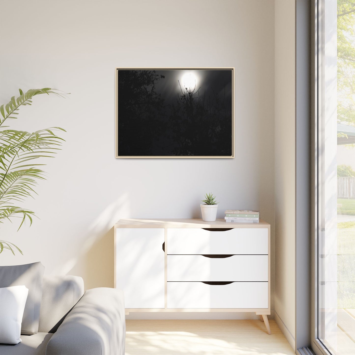 A Dance of Shadows Beneath the Moonlight [28] | Framed Canvas