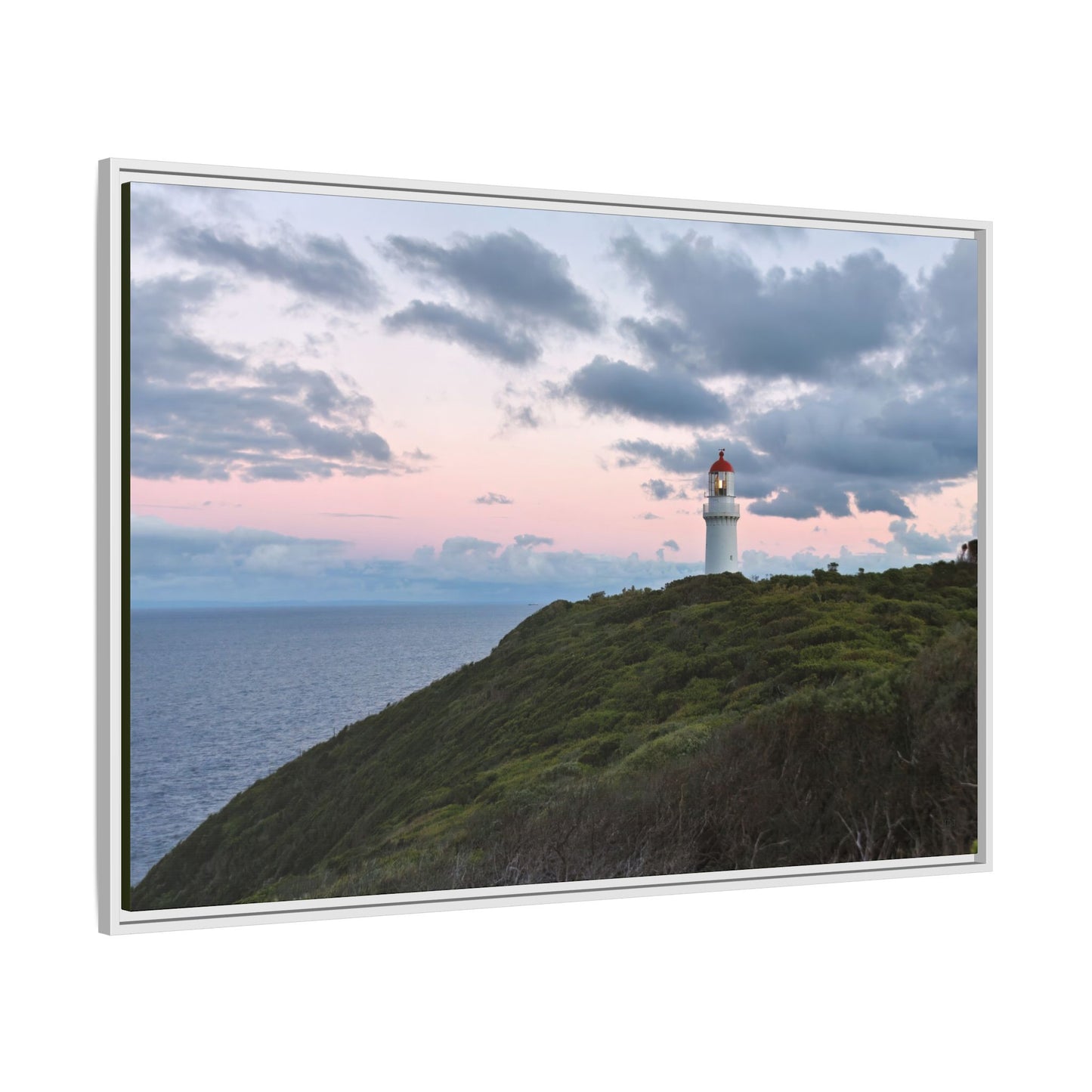 Cape Schank Lighthouse at Sunrise in Winter [6228] | Framed Canvas