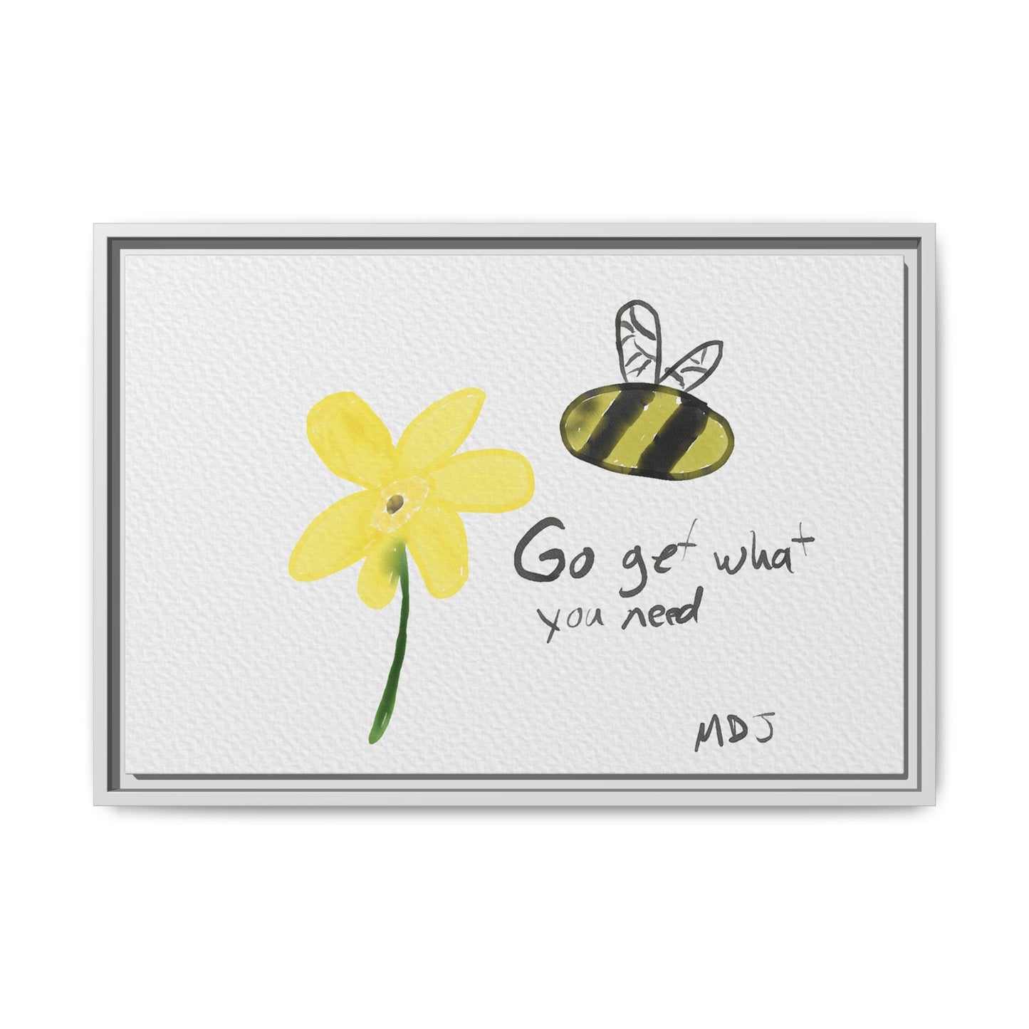 Bumble Flower | The Framed Canvas Deployment