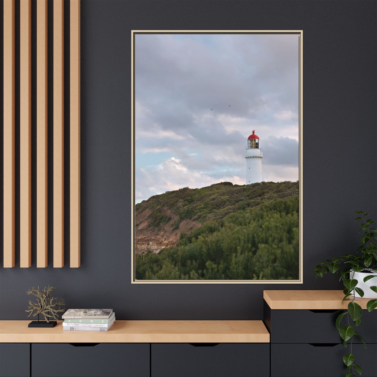 Cape Schank Lighthouse in Winter Light [6286] | Framed Canvas