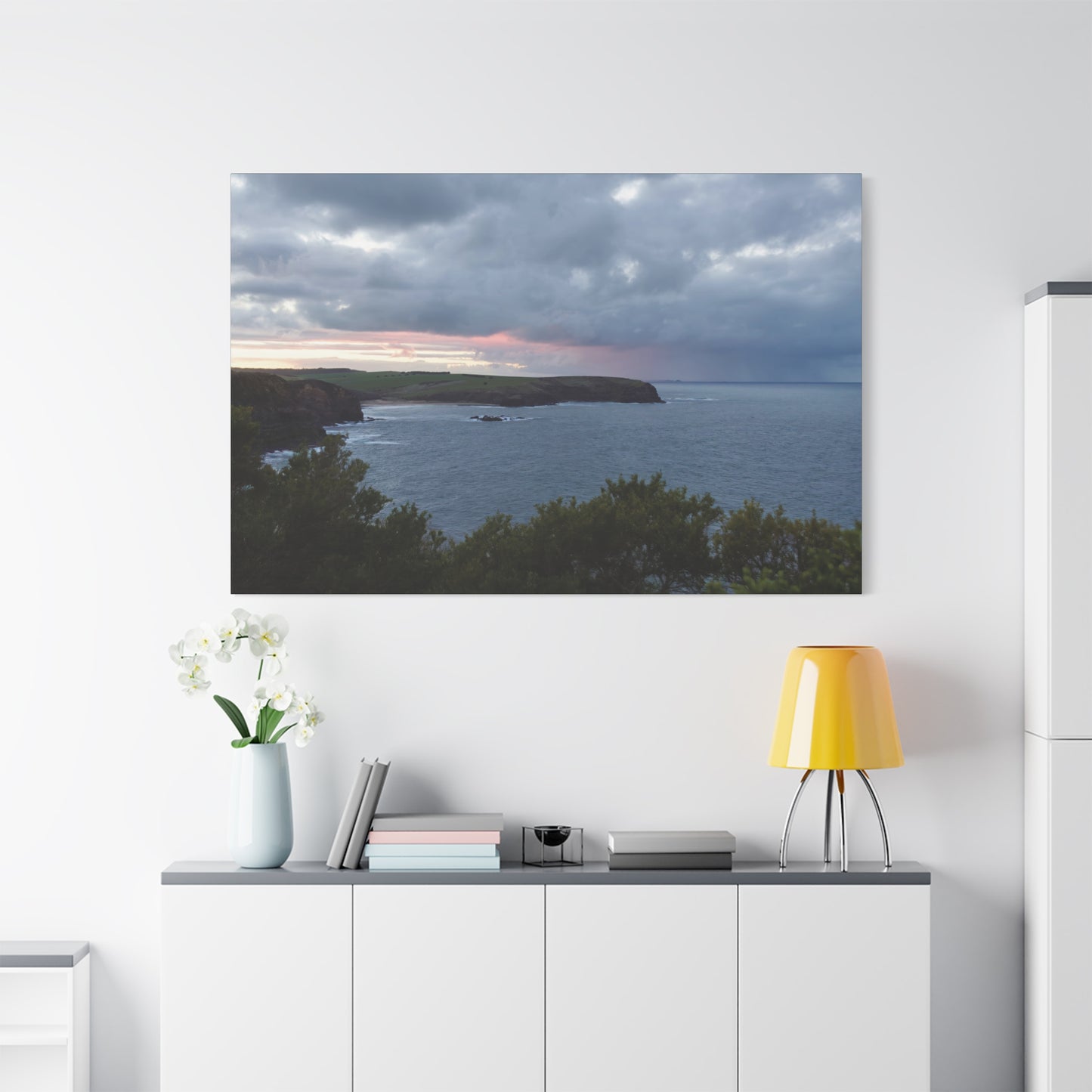 Bushrangers Bay Sunrise 6233: Winter Serenity and Coastal Beauty - Thick Matte Canvas Print