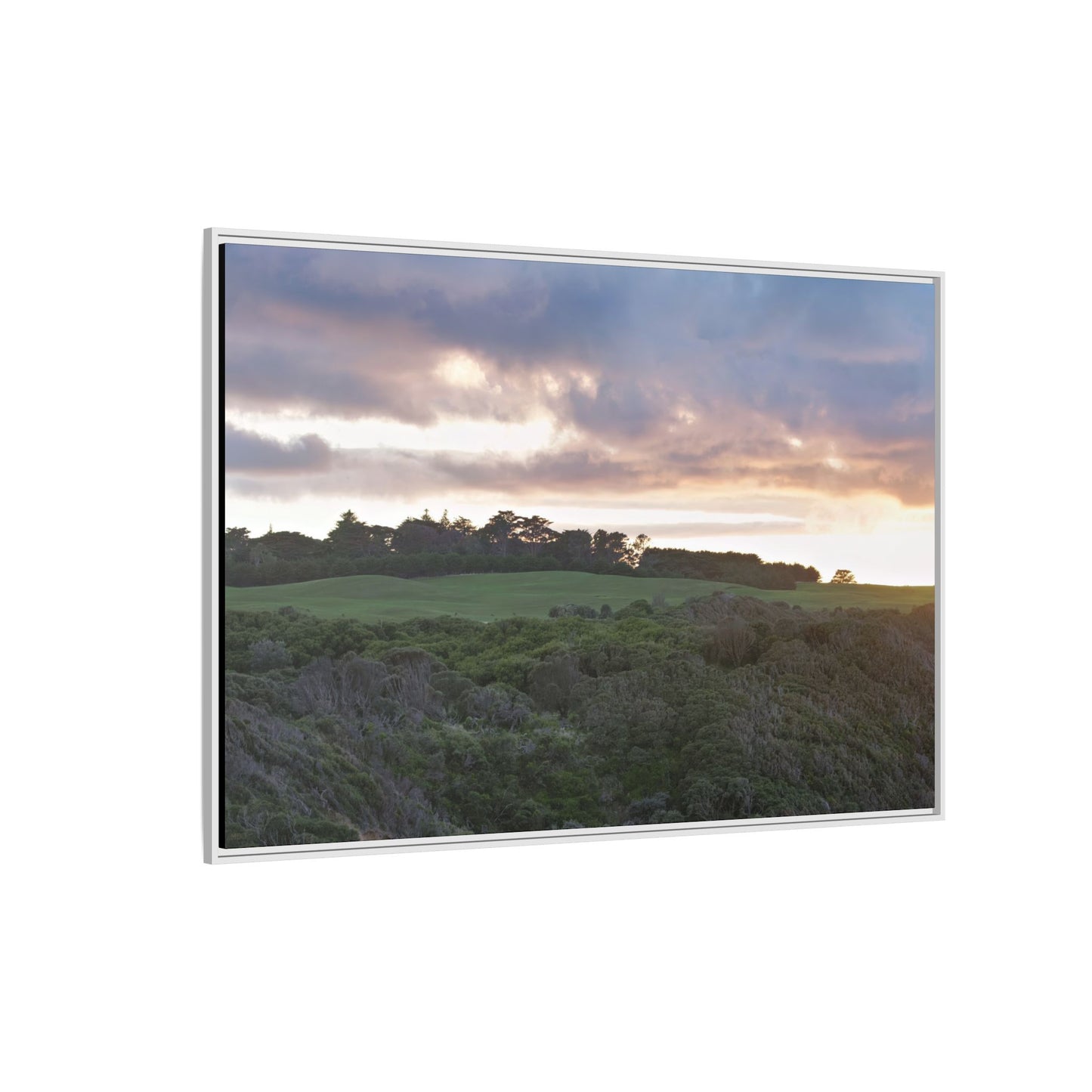 Winter Sunrise on the Mornington Peninsula 6268 - Thick Matte Canvas Print, Framed