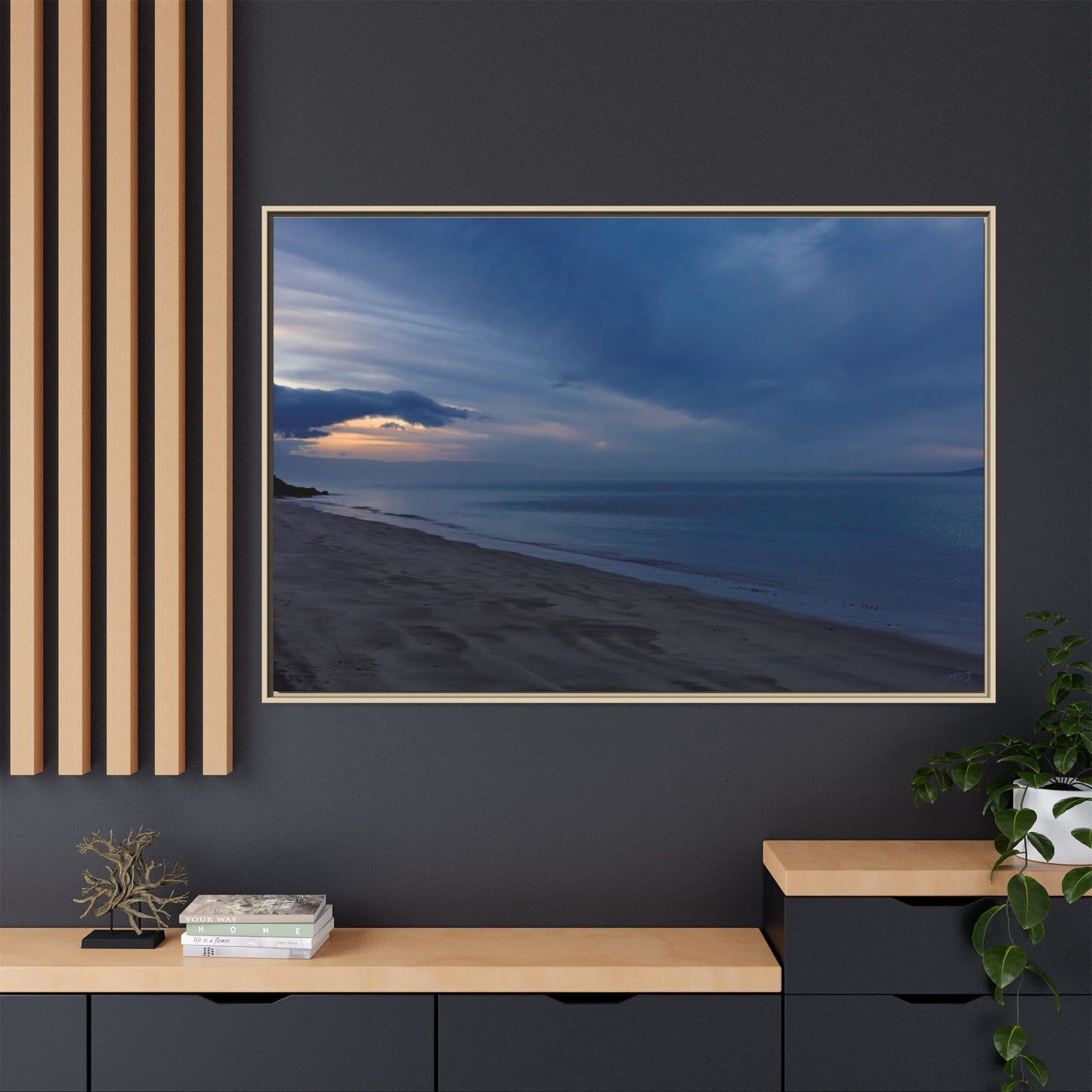 Winter Dawn at Waterloo Beach [6707] | Framed Canvas