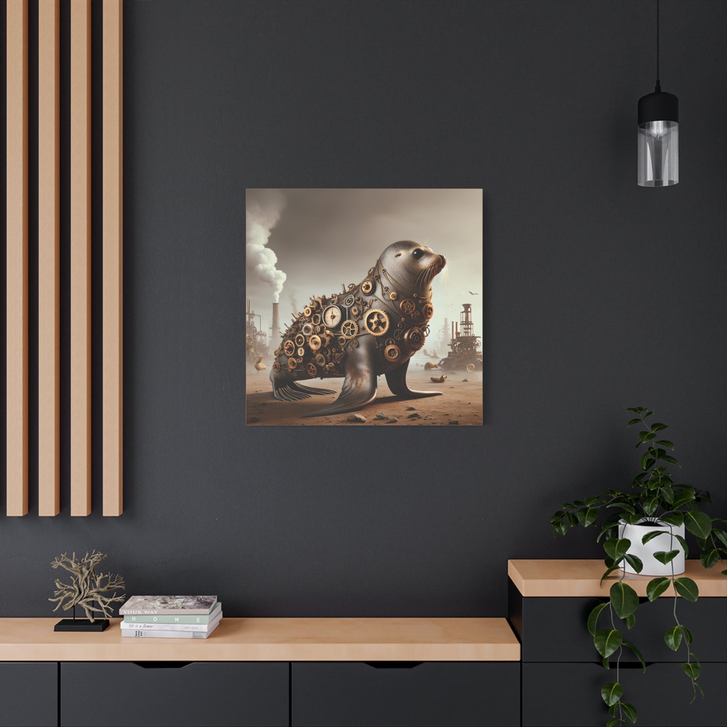 Steampunk Seal 7 - Wall Art