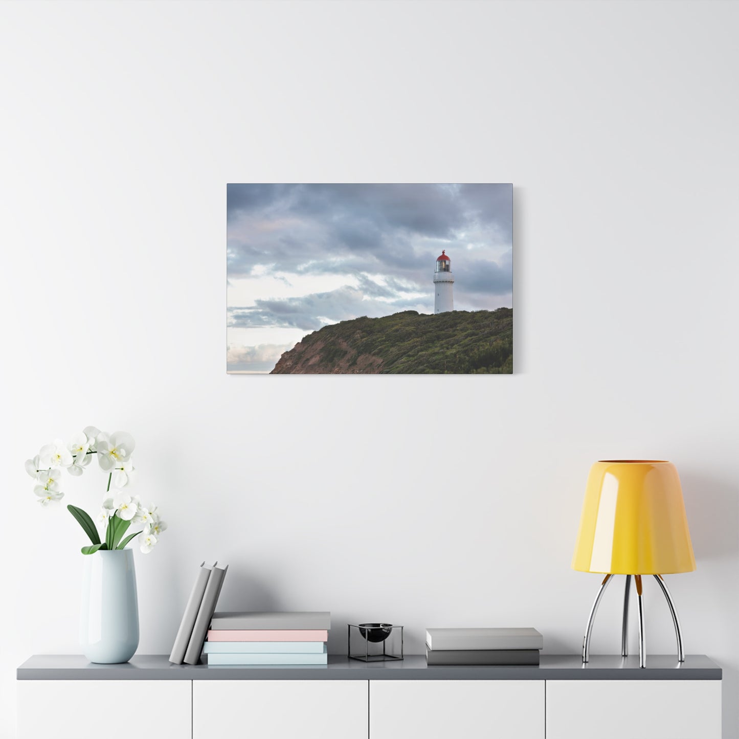 Cape Schank Lighthouse on a Winter Morning 6287 - Thick Matte Canvas Print