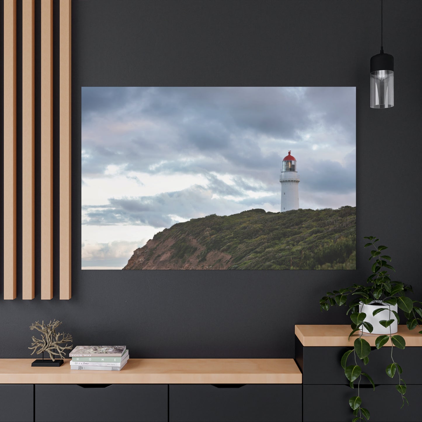 Cape Schank Lighthouse on a Winter Morning 6287 - Thick Matte Canvas Print