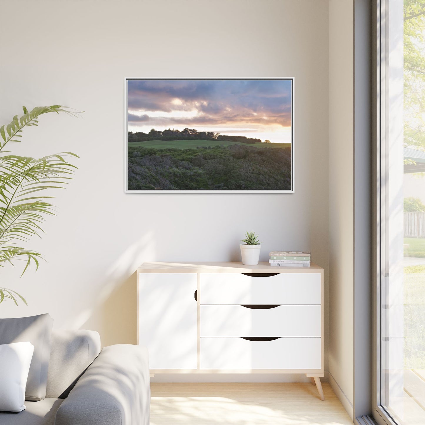 Winter Sunrise on the Mornington Peninsula 6268 - Thick Matte Canvas Print, Framed