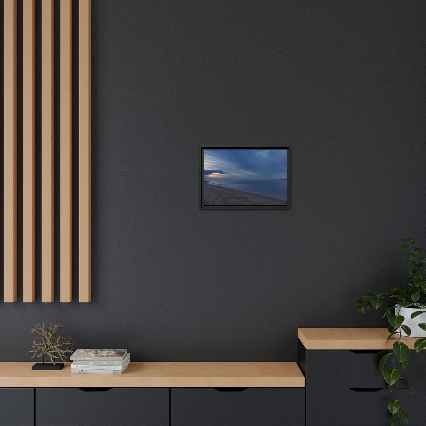 Winter Dawn at Waterloo Beach [6707] | Framed Canvas