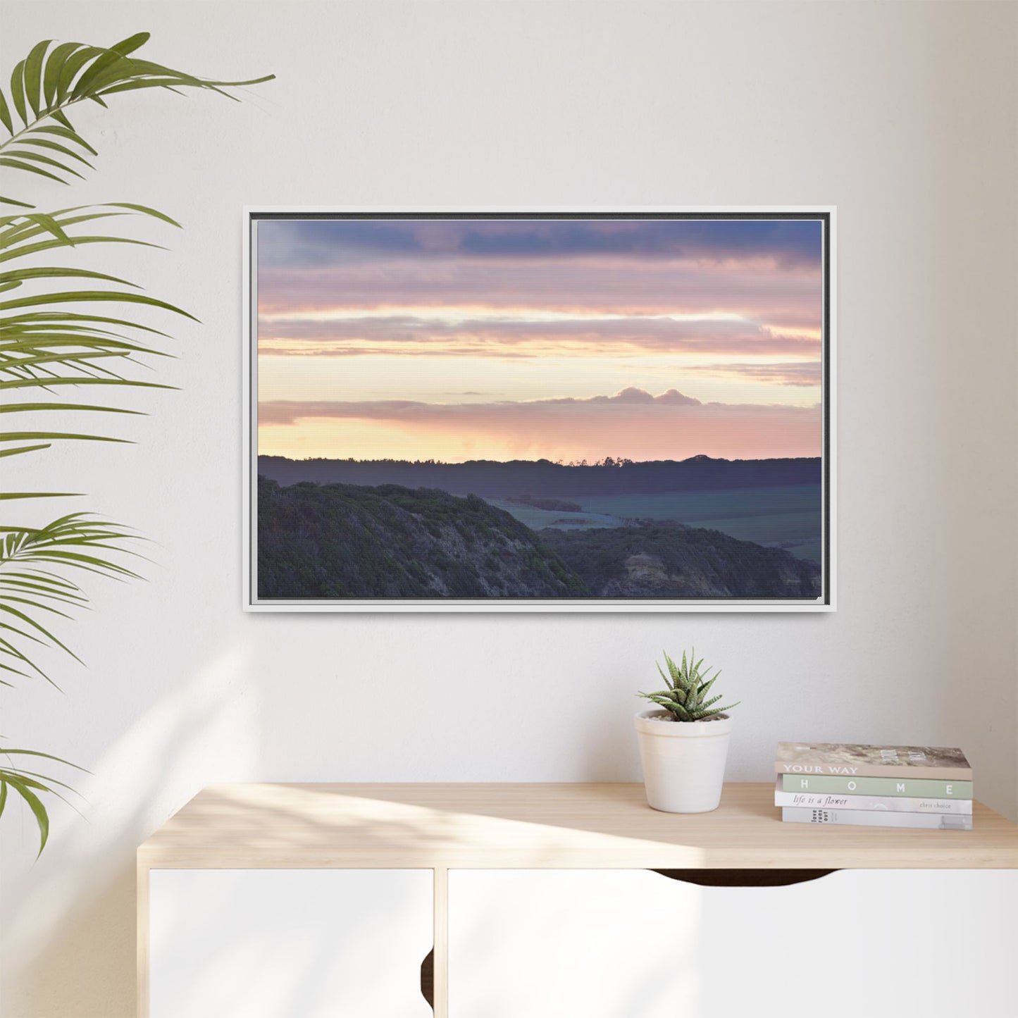 Lever de soleil hivernal sur la péninsule de Mornington [6239] | Toile encadrée