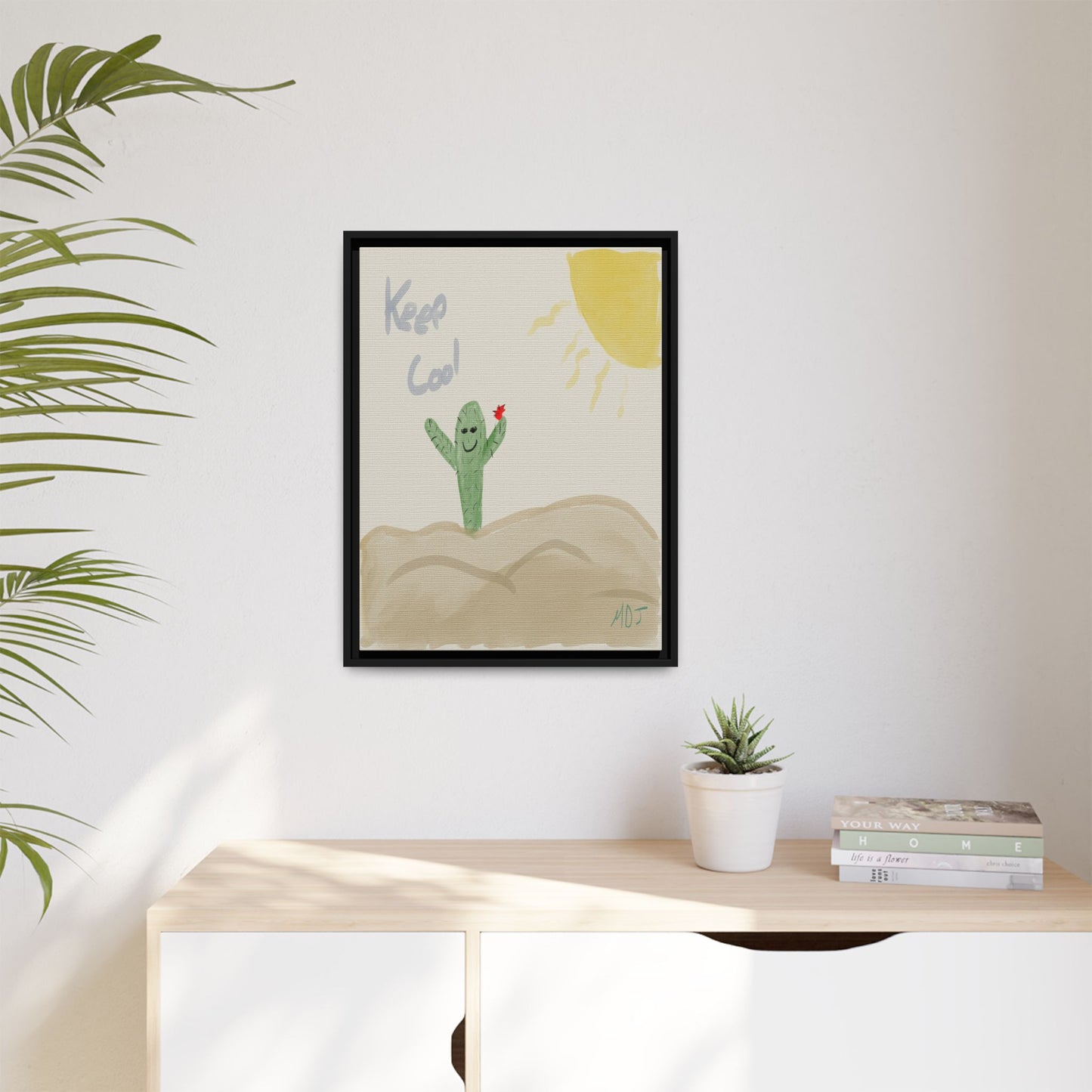 Keep Cool - Framed Canvas Print