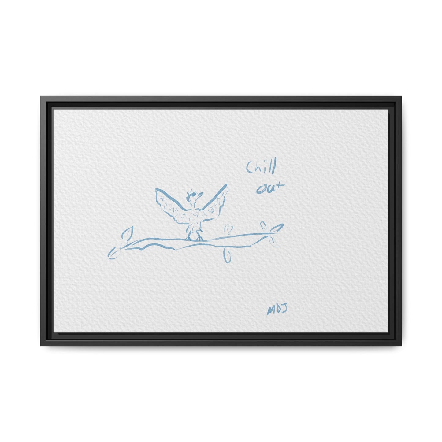 Chill Out Bird | The Framed Canvas Deployment
