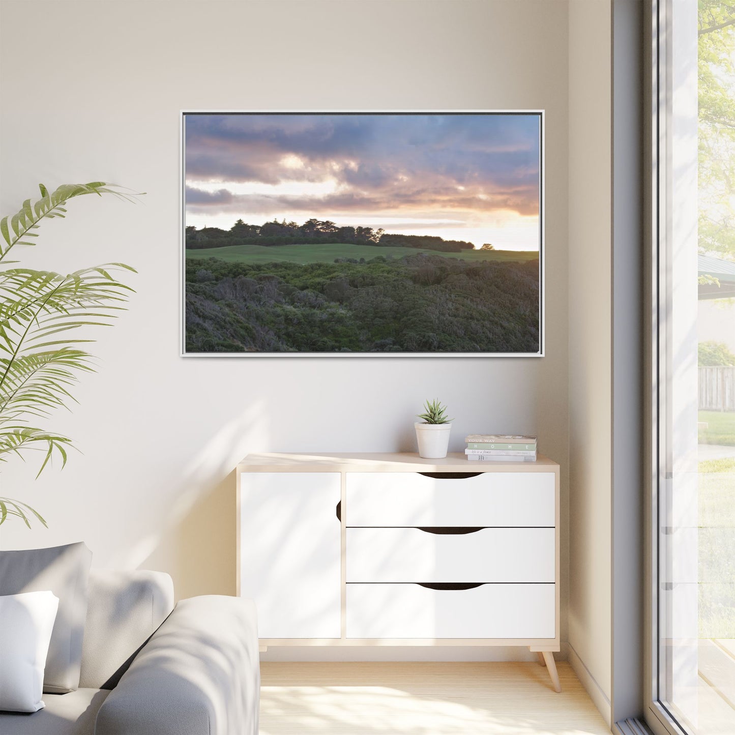 Winter Sunrise on the Mornington Peninsula 6268 - Thick Matte Canvas Print, Framed