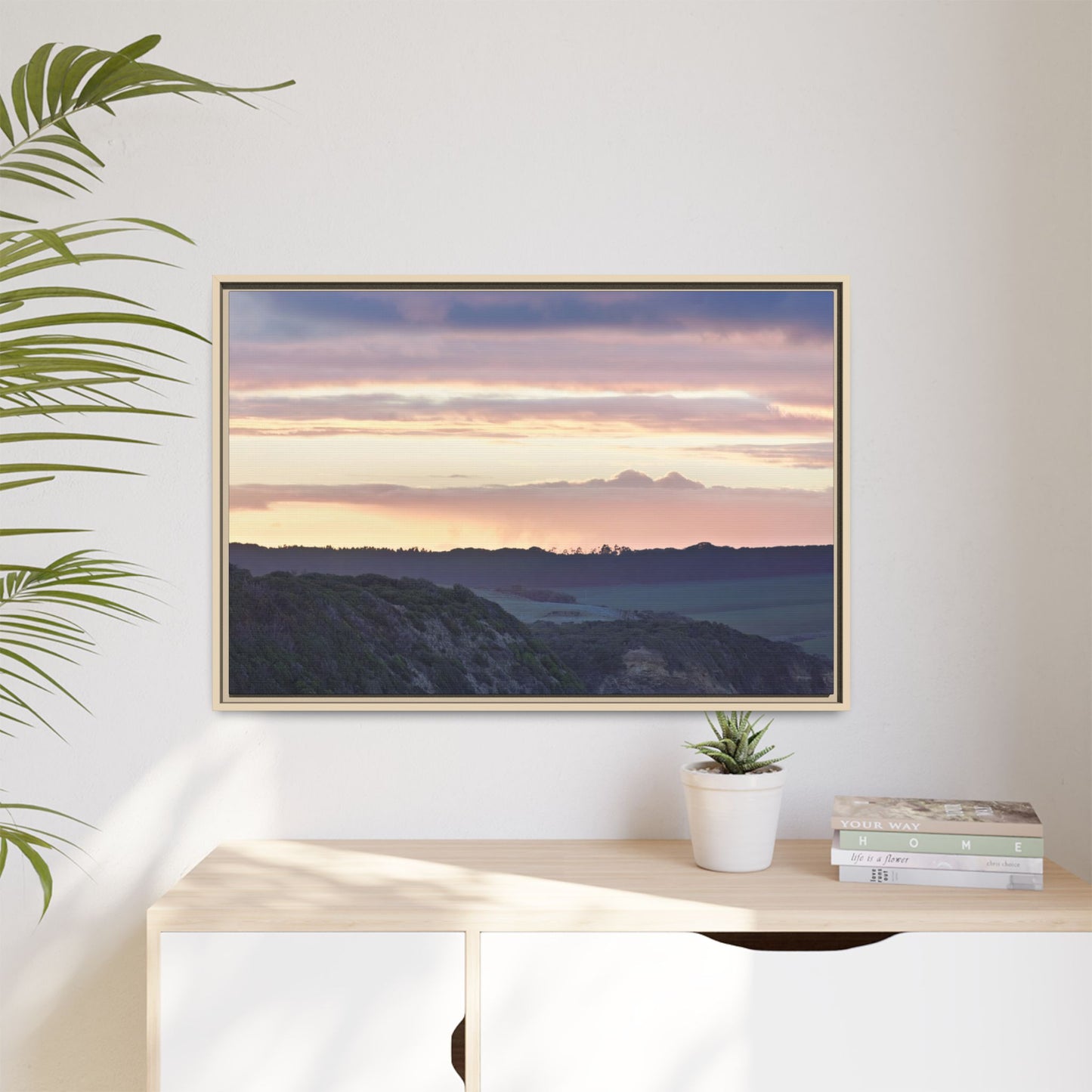 Lever de soleil hivernal sur la péninsule de Mornington [6239] | Toile encadrée