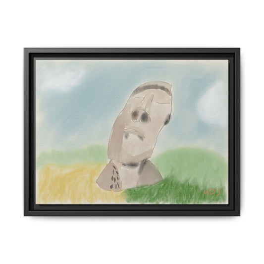 Moai Serenity | Framed Canvas