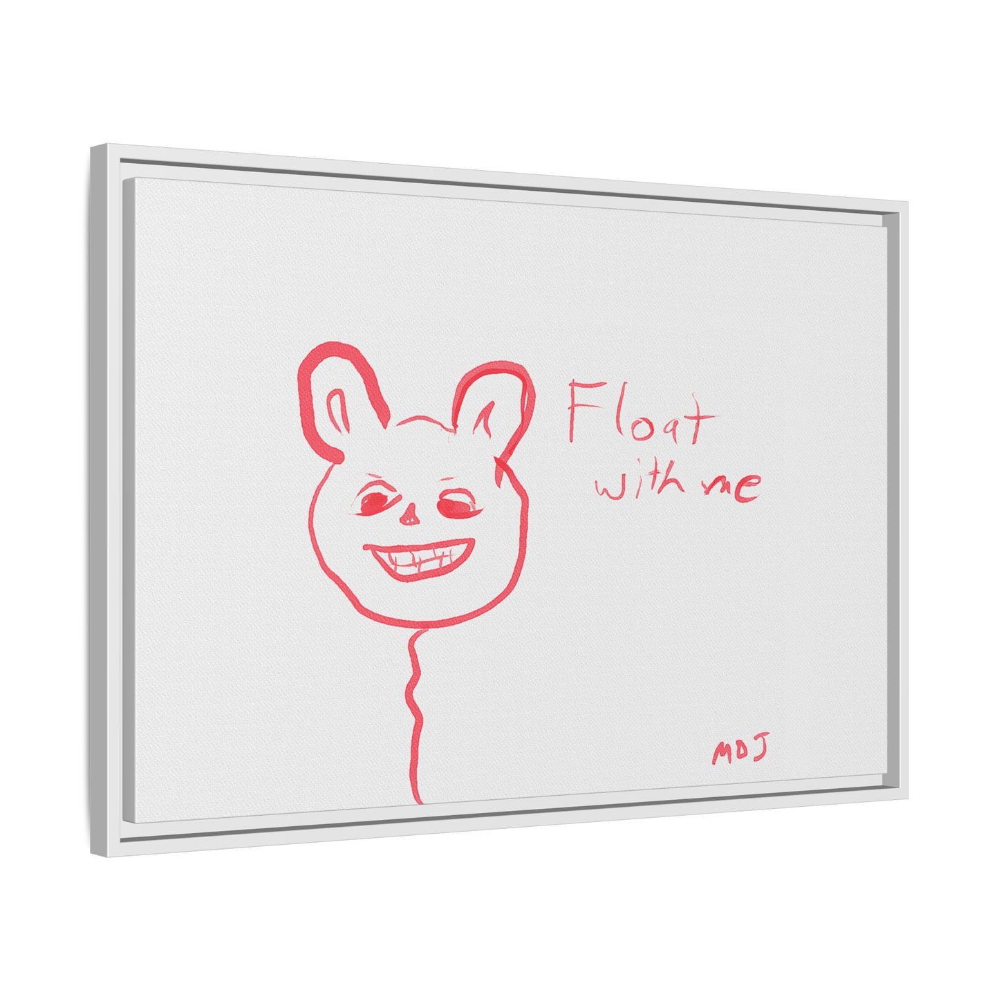 Float with Me - Framed Canvas Print