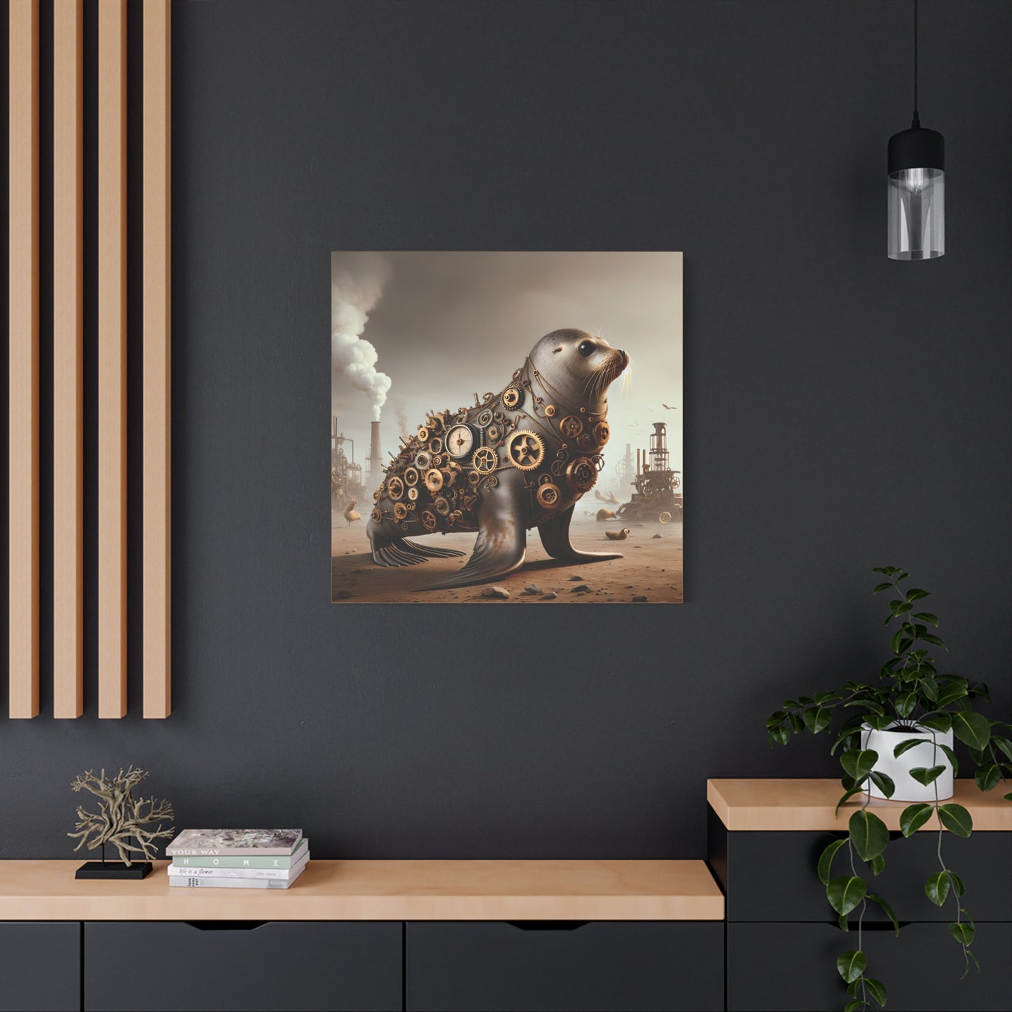 Steampunk Seal 7 - Wall Art