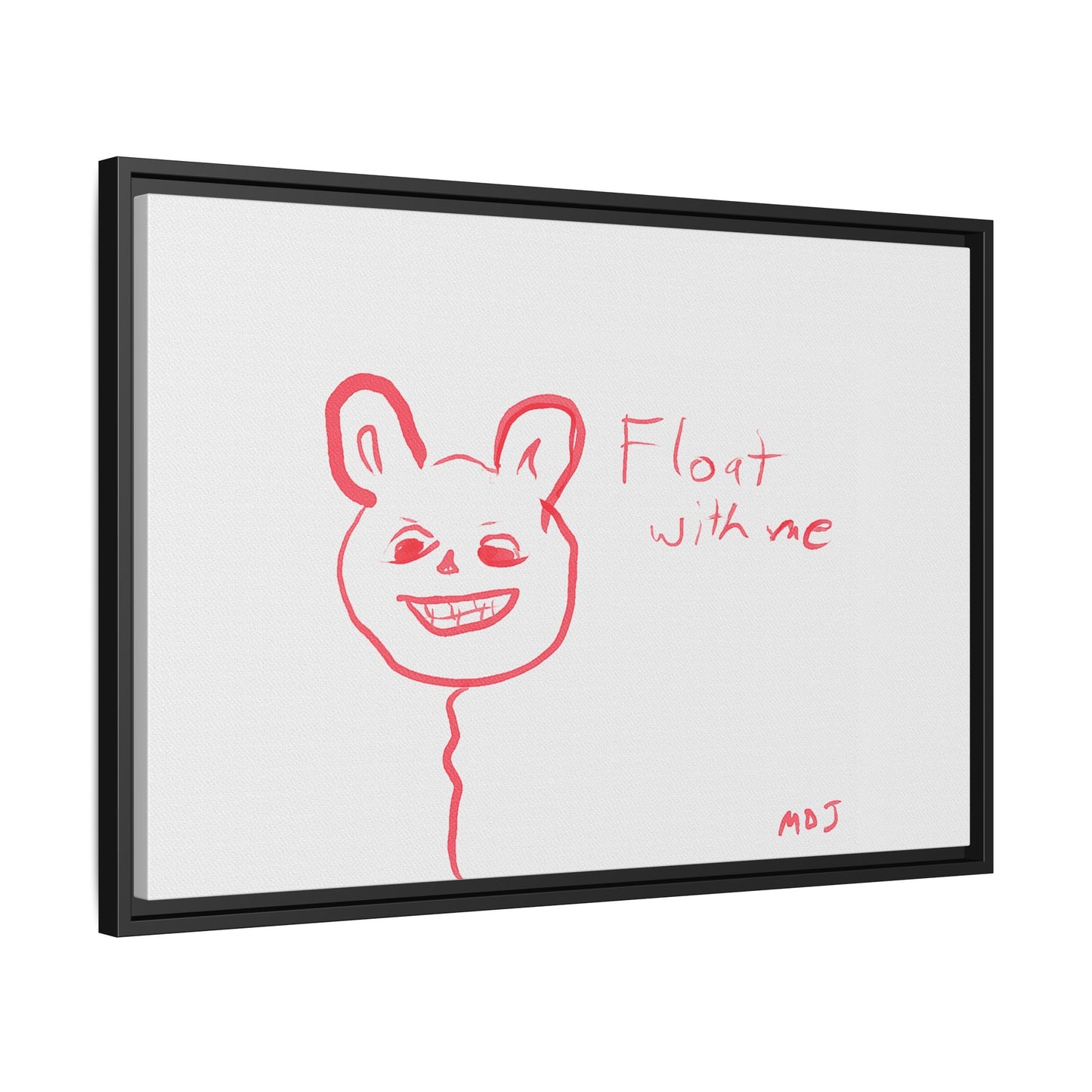 Float with Me - Framed Canvas Print