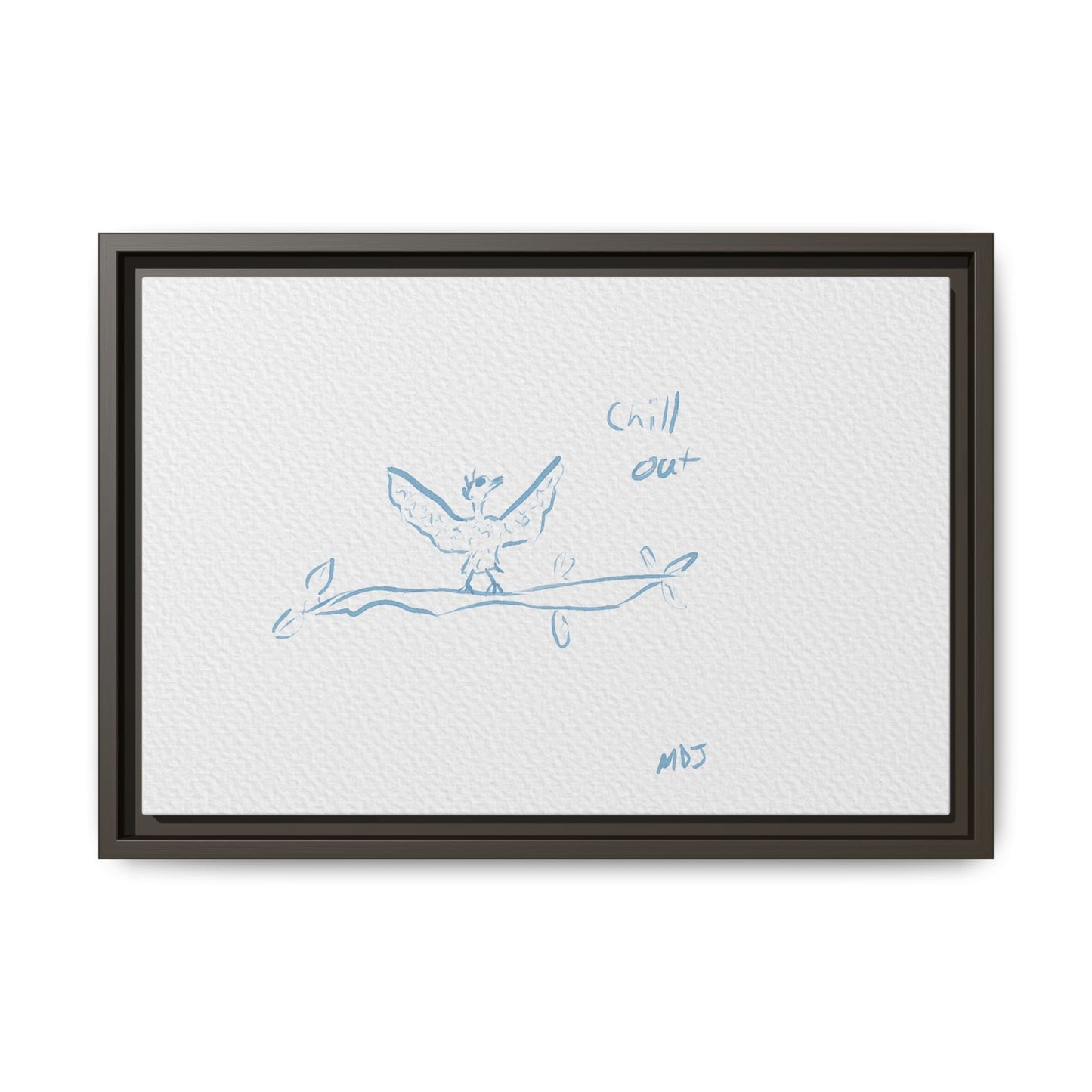 Chill Out Bird | The Framed Canvas Deployment