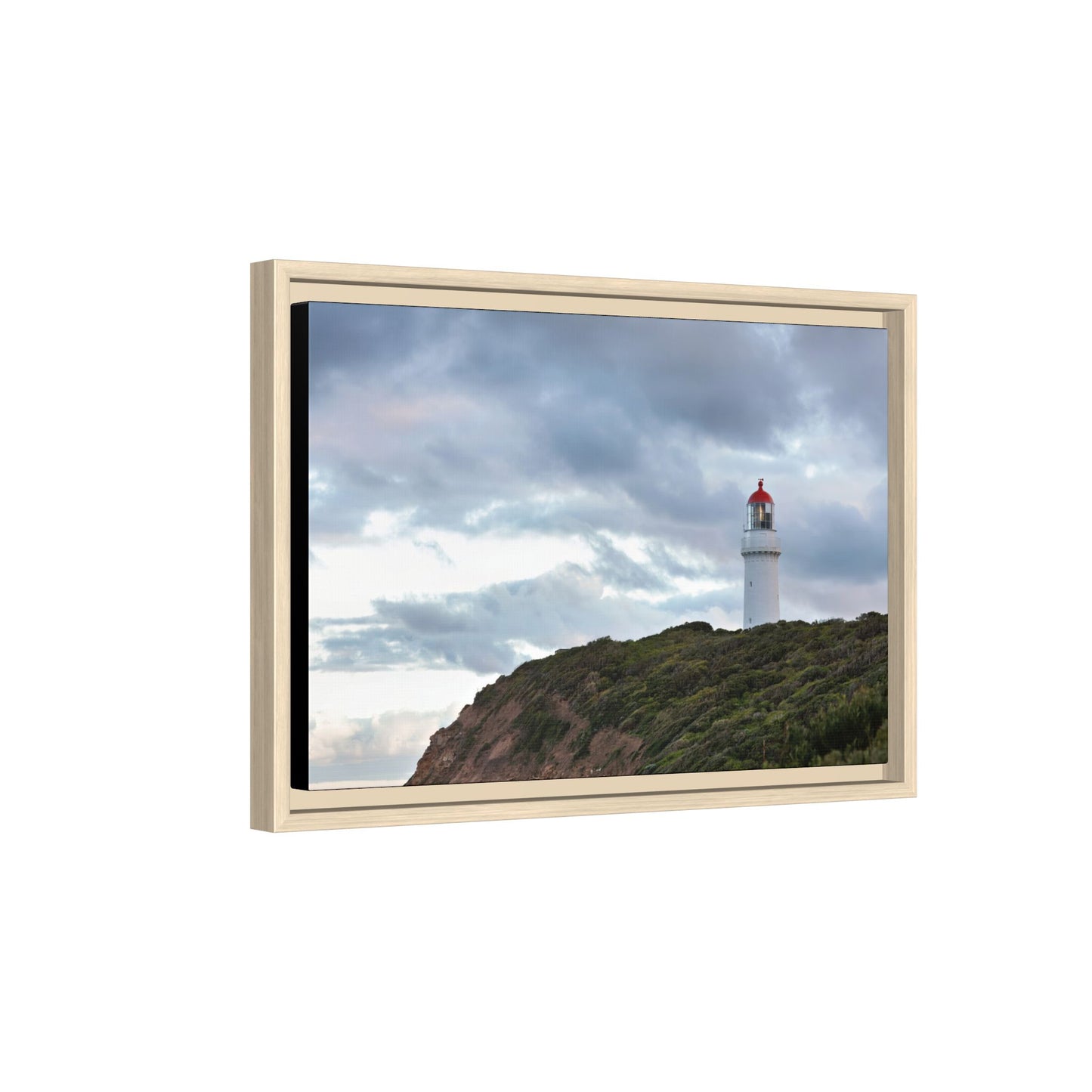 Cape Schank Lighthouse on a Winter Morning 6287 - Framed Canvas Print