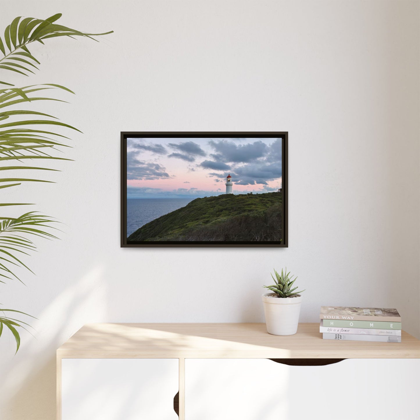 Cape Schank Lighthouse at Sunrise in Winter [6228] | Framed Canvas