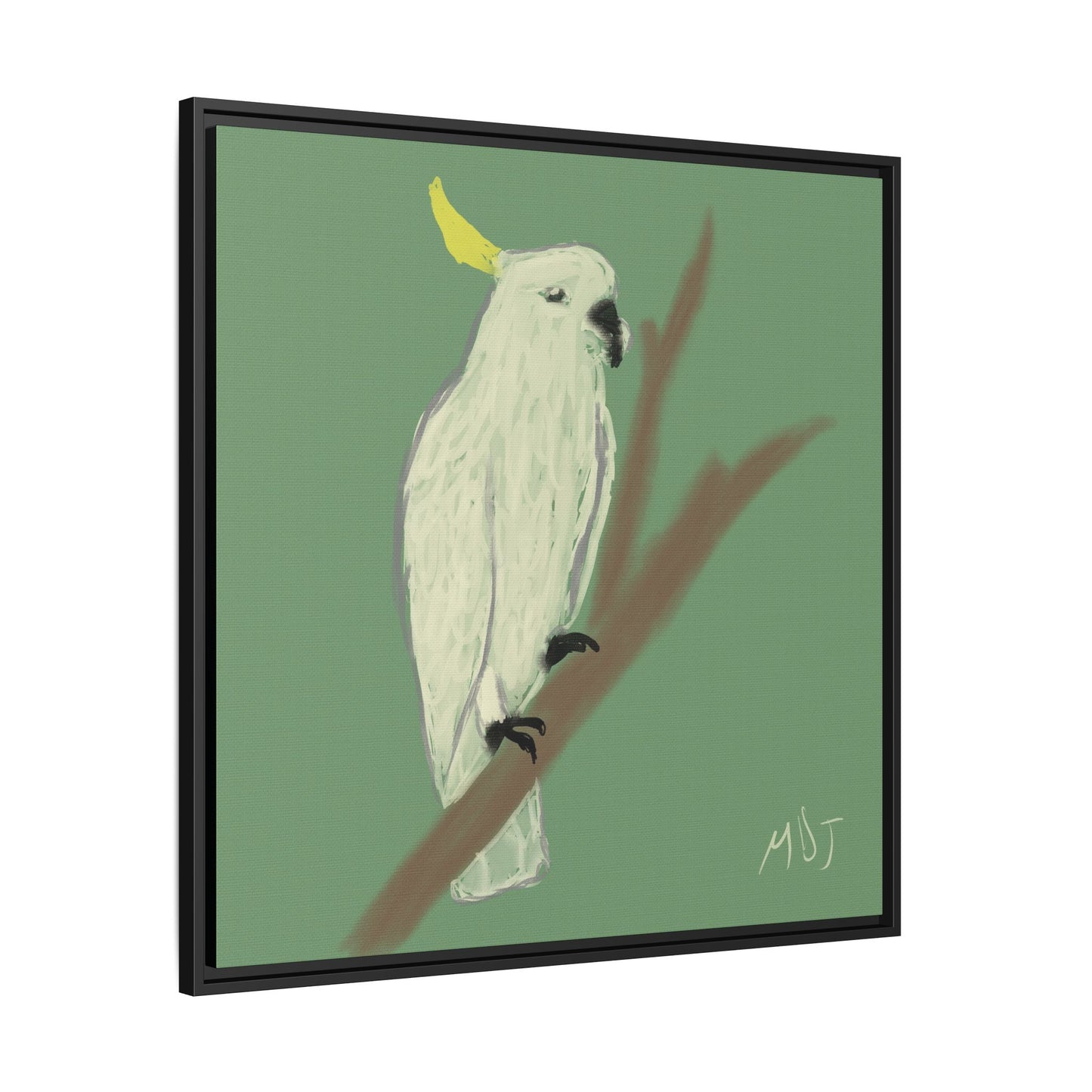 Cockatoo Charm - Framed Canvas Print