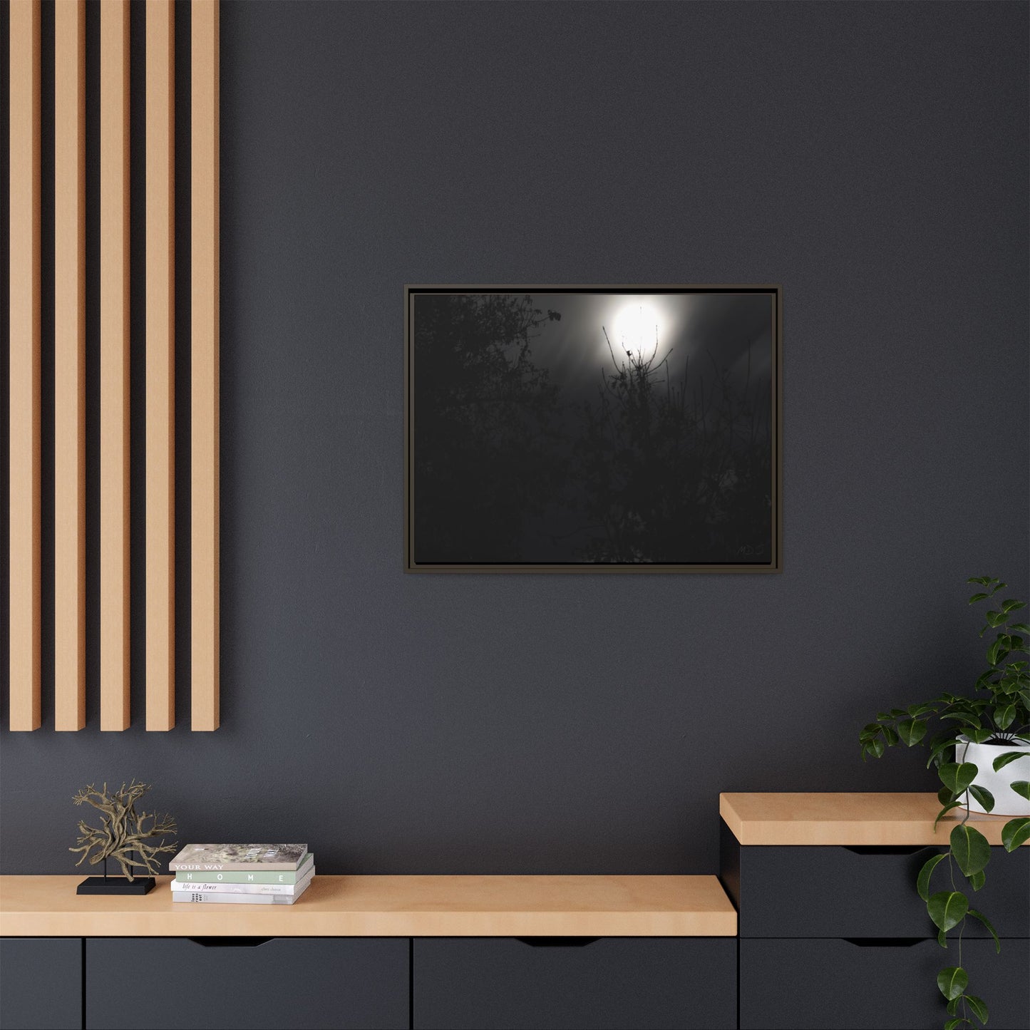 A Dance of Shadows Beneath the Moonlight [28] | Framed Canvas