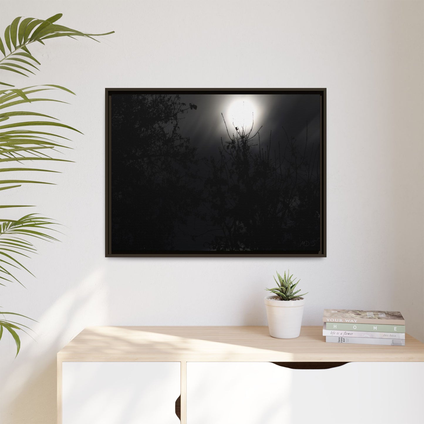 A Dance of Shadows Beneath the Moonlight [28] | Framed Canvas