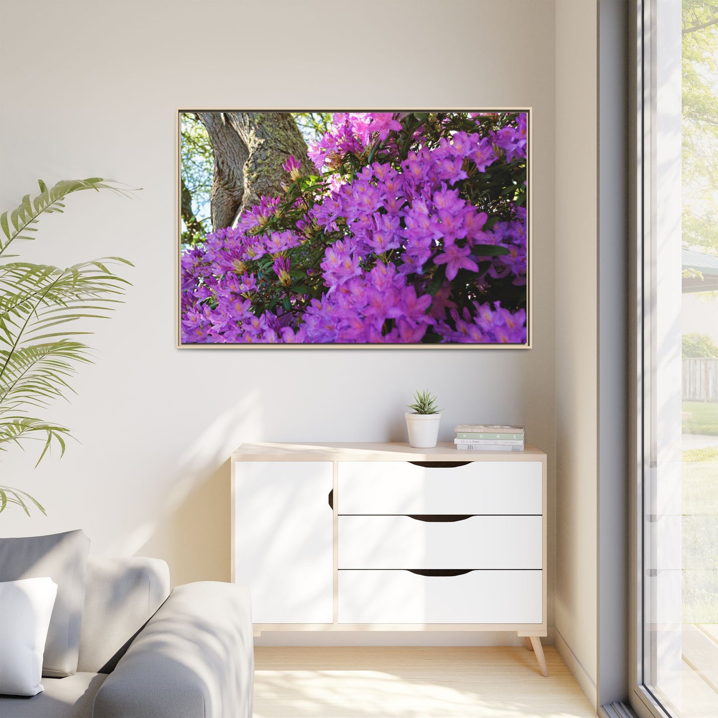 Azaleas in Bloom [3011] | Framed Canvas