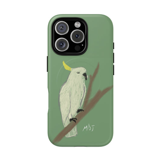 Cockatoo Charm | Tough Magnetic Case Deployment