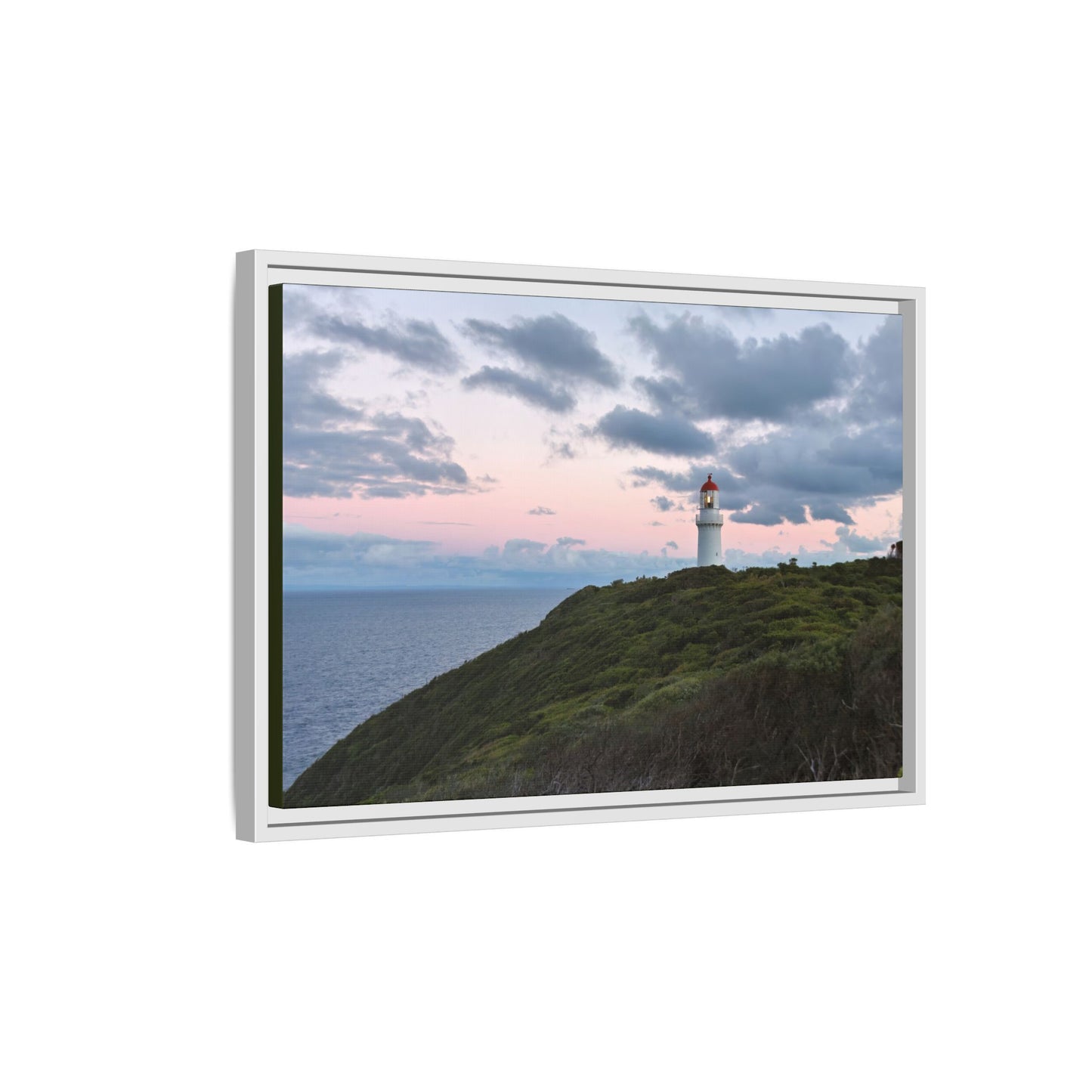 Cape Schank Lighthouse at Sunrise in Winter [6228] | Framed Canvas