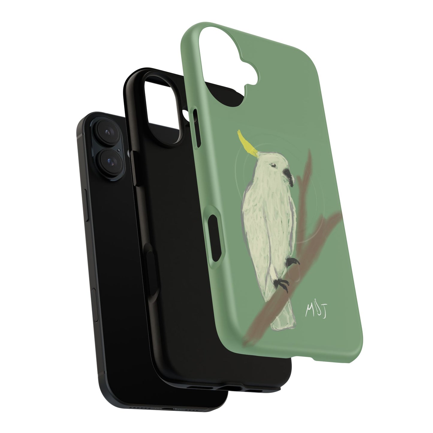 Cockatoo Charm - Tough Magnetic Case (MagSafe® Compatible)