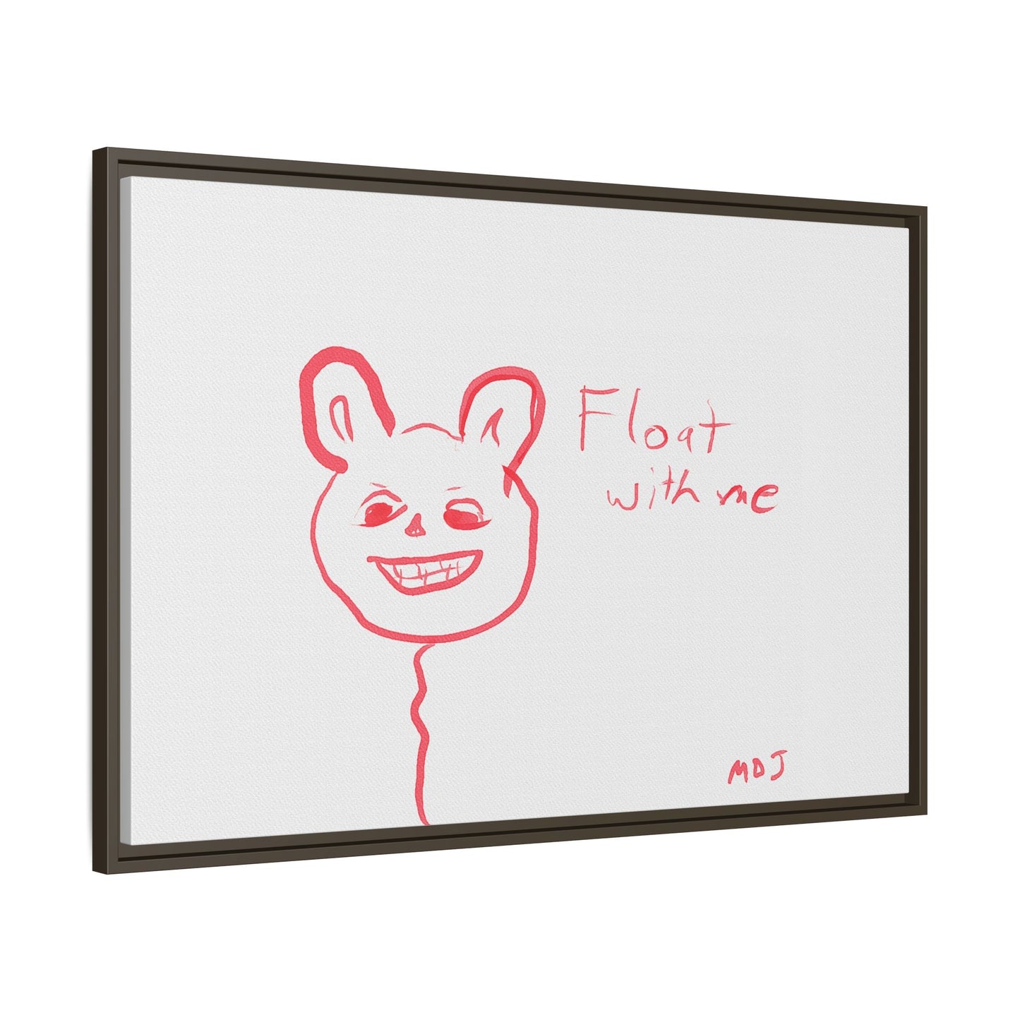 Float with Me - Framed Canvas Print