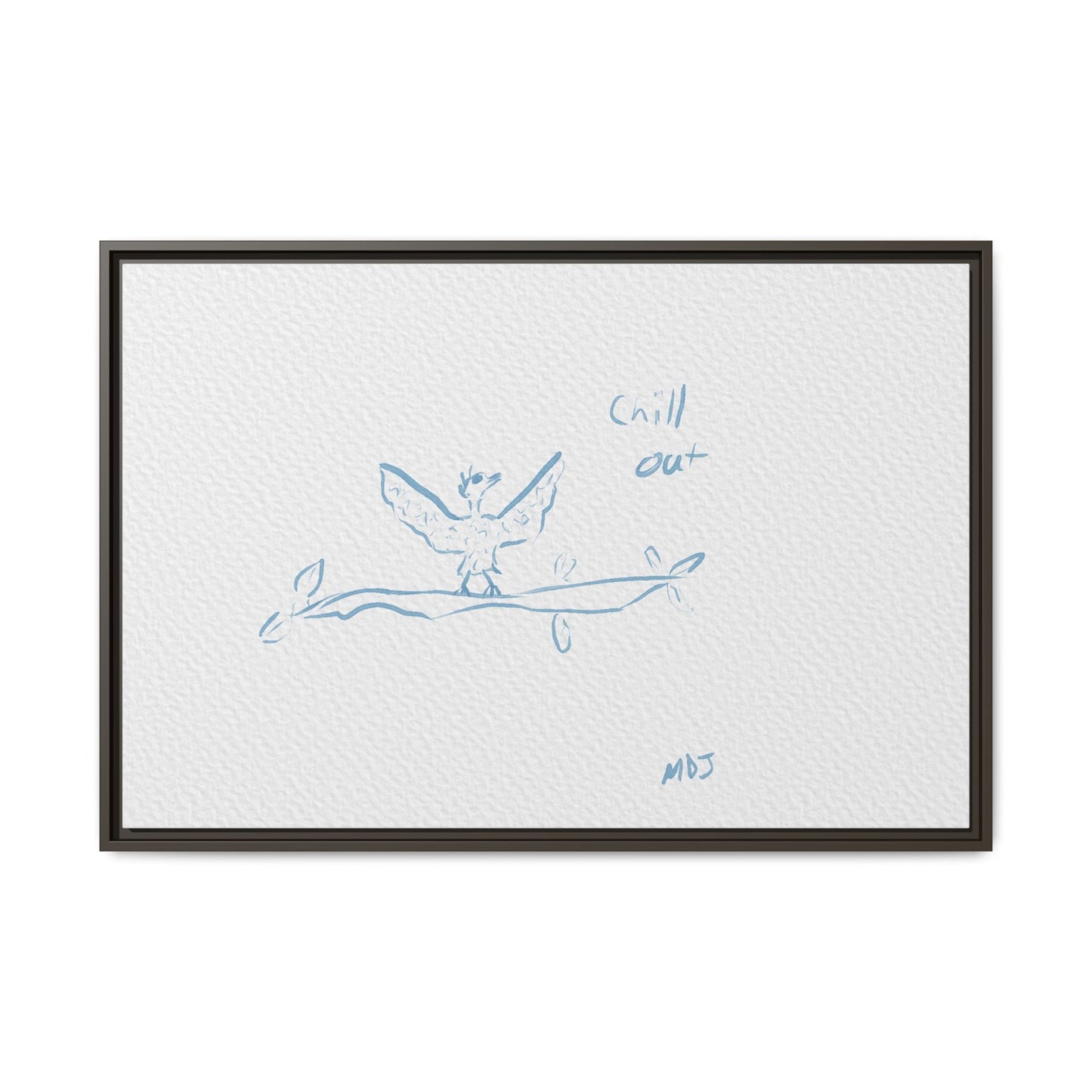 Chill Out Bird | The Framed Canvas Deployment