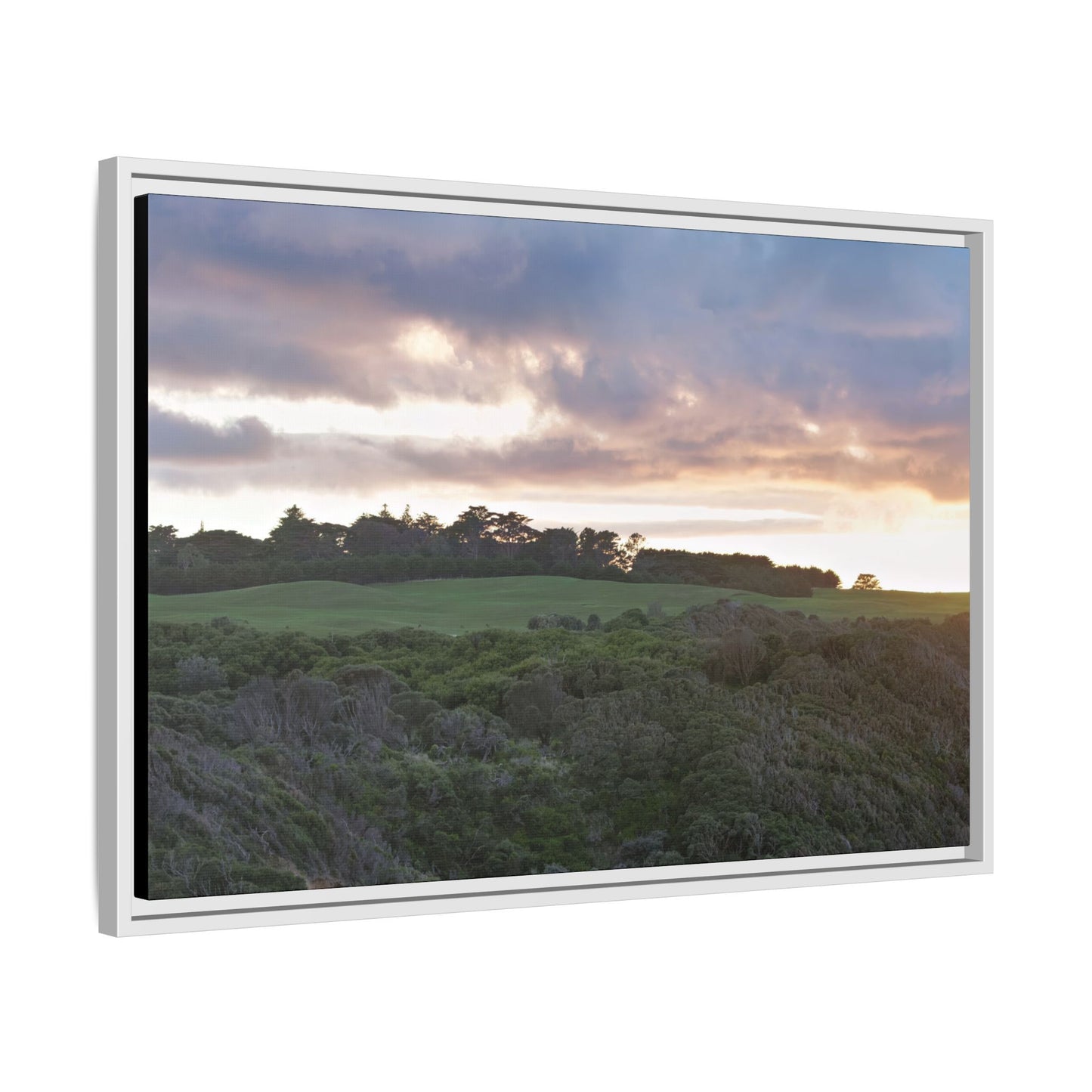 Winter Sunrise on the Mornington Peninsula 6268 - Thick Matte Canvas Print, Framed