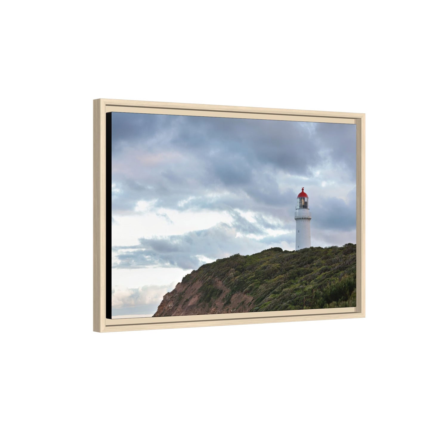 Cape Schank Lighthouse on a Winter Morning 6287 - Framed Canvas Print