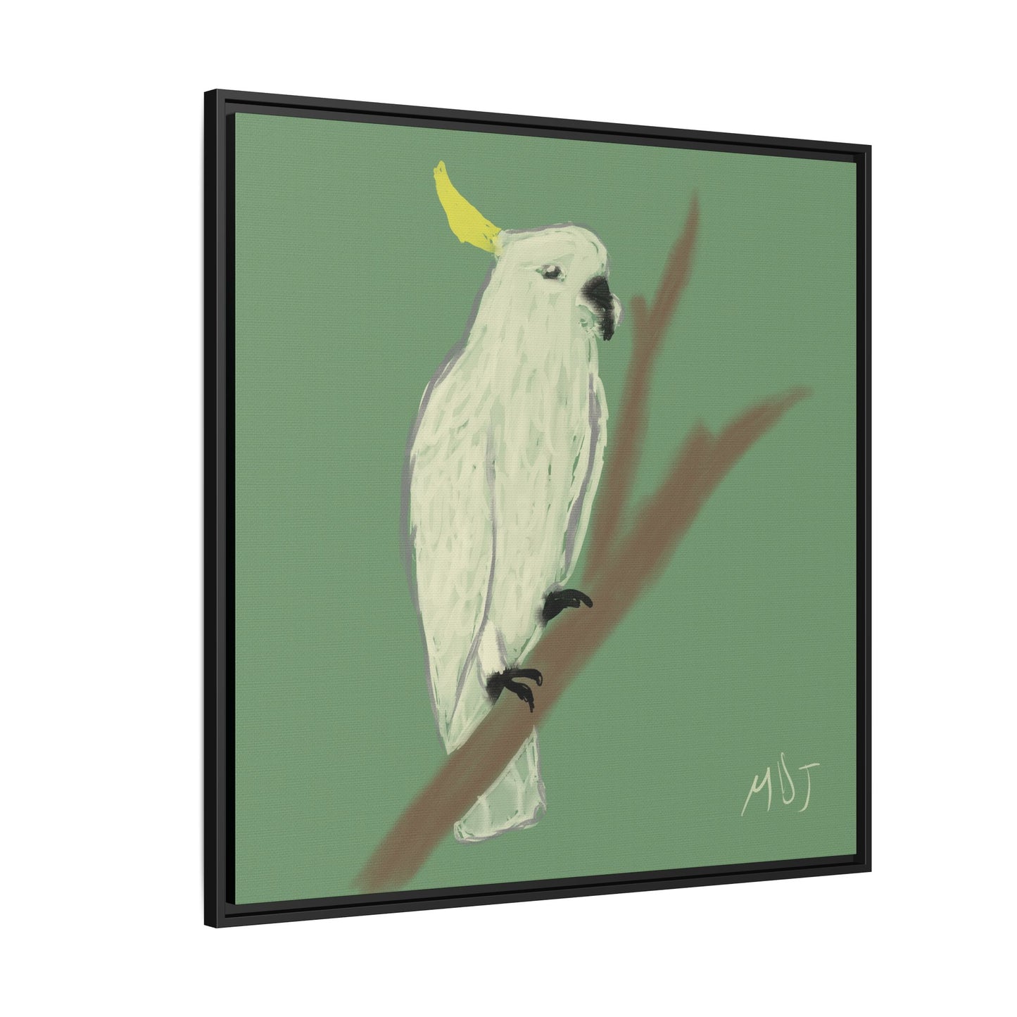 Cockatoo Charm - Framed Canvas Print