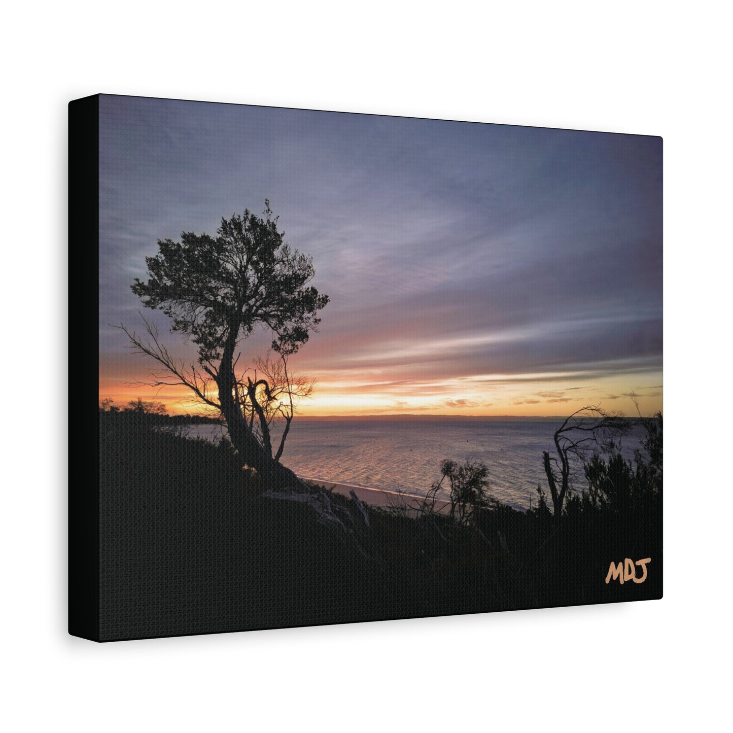 A Tranquil Evening: The Sunset Over Cowes - Canvas Print