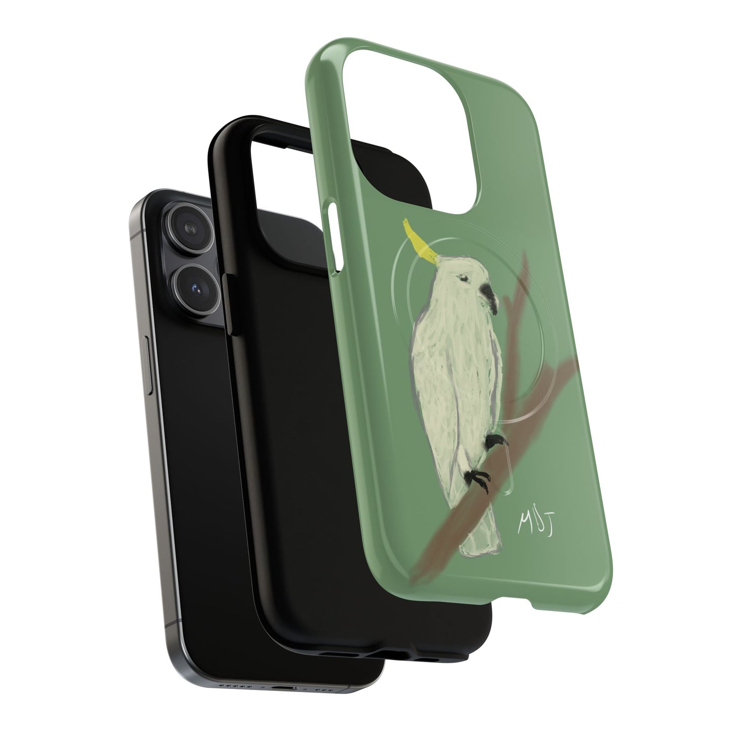 Cockatoo Charm - Tough Magnetic Case (MagSafe® Compatible)
